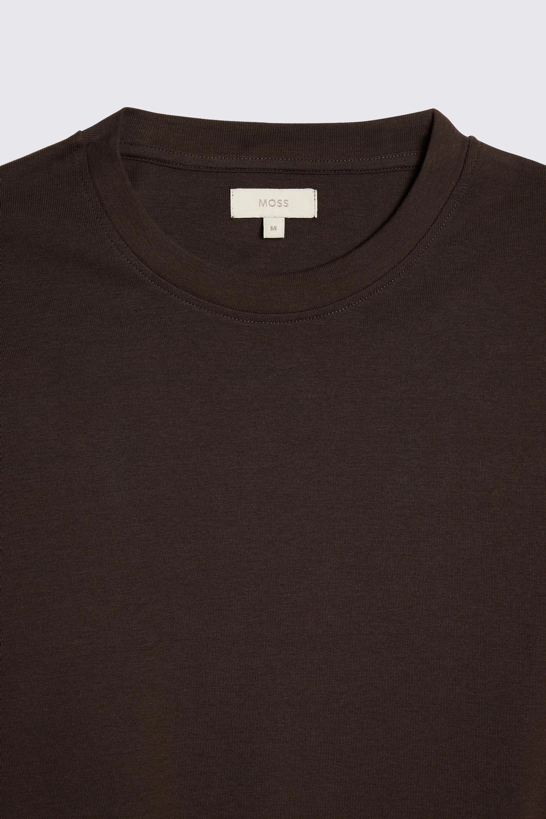 MOSS Maglietta girocollo in 100% cotone pesante    