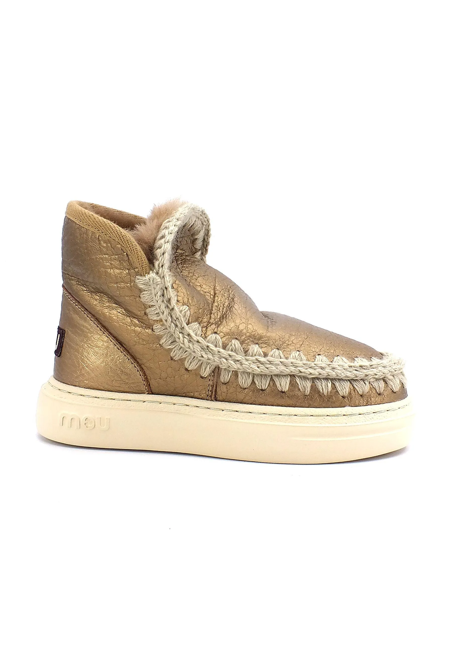 MOU Eskimo Bold Stivaletto Pelo Donna Metal Buffalo Bronze