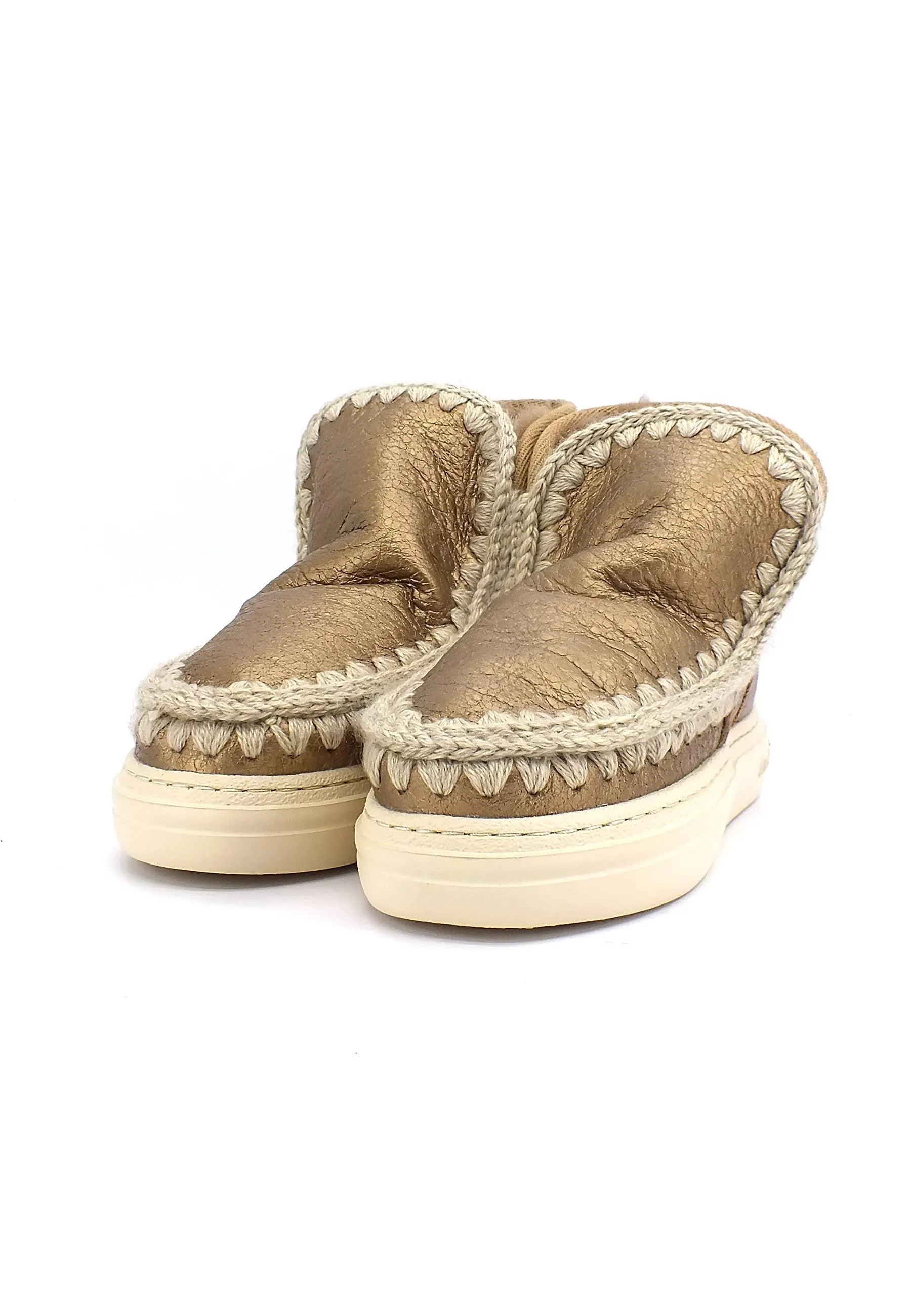 MOU Eskimo Bold Stivaletto Pelo Donna Metal Buffalo Bronze