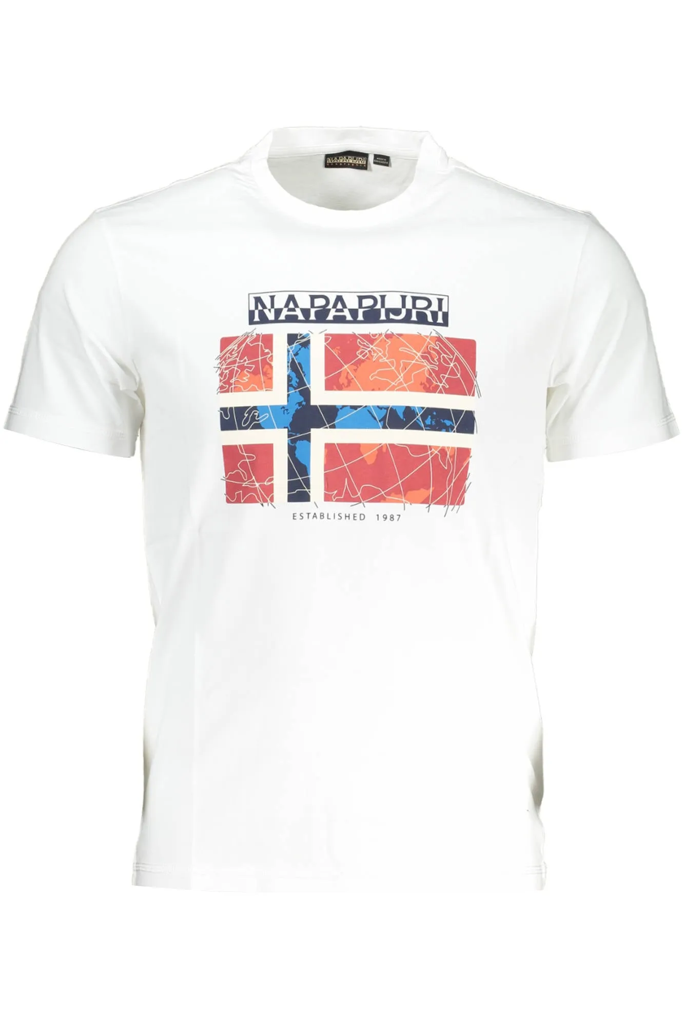 NAPAPIJRI T-SHIRT MANICHE CORTE UOMO BIANCO