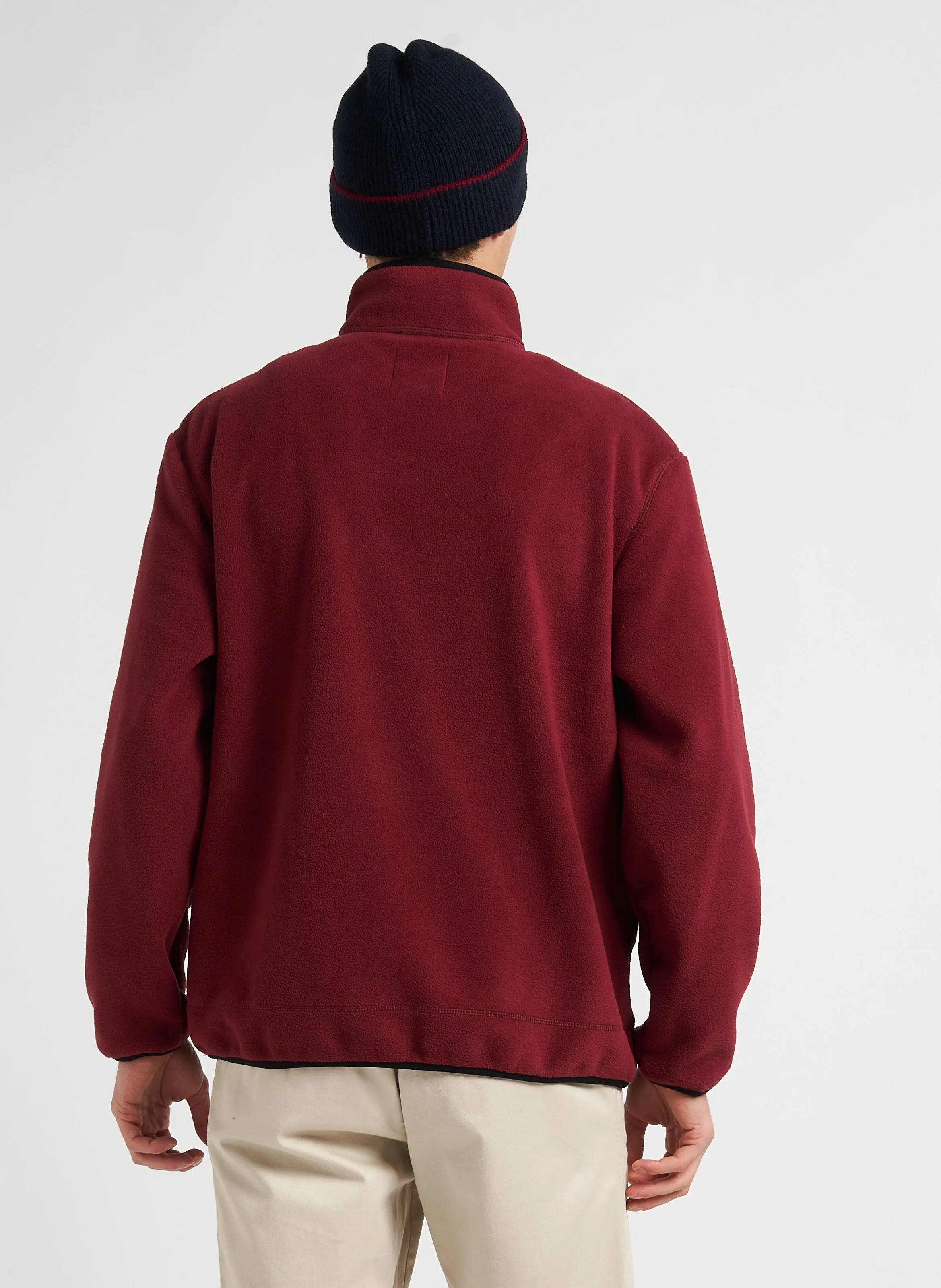  NEW MAN   ASPIN - Giacca in pile dritta a collo alto | Rosso
