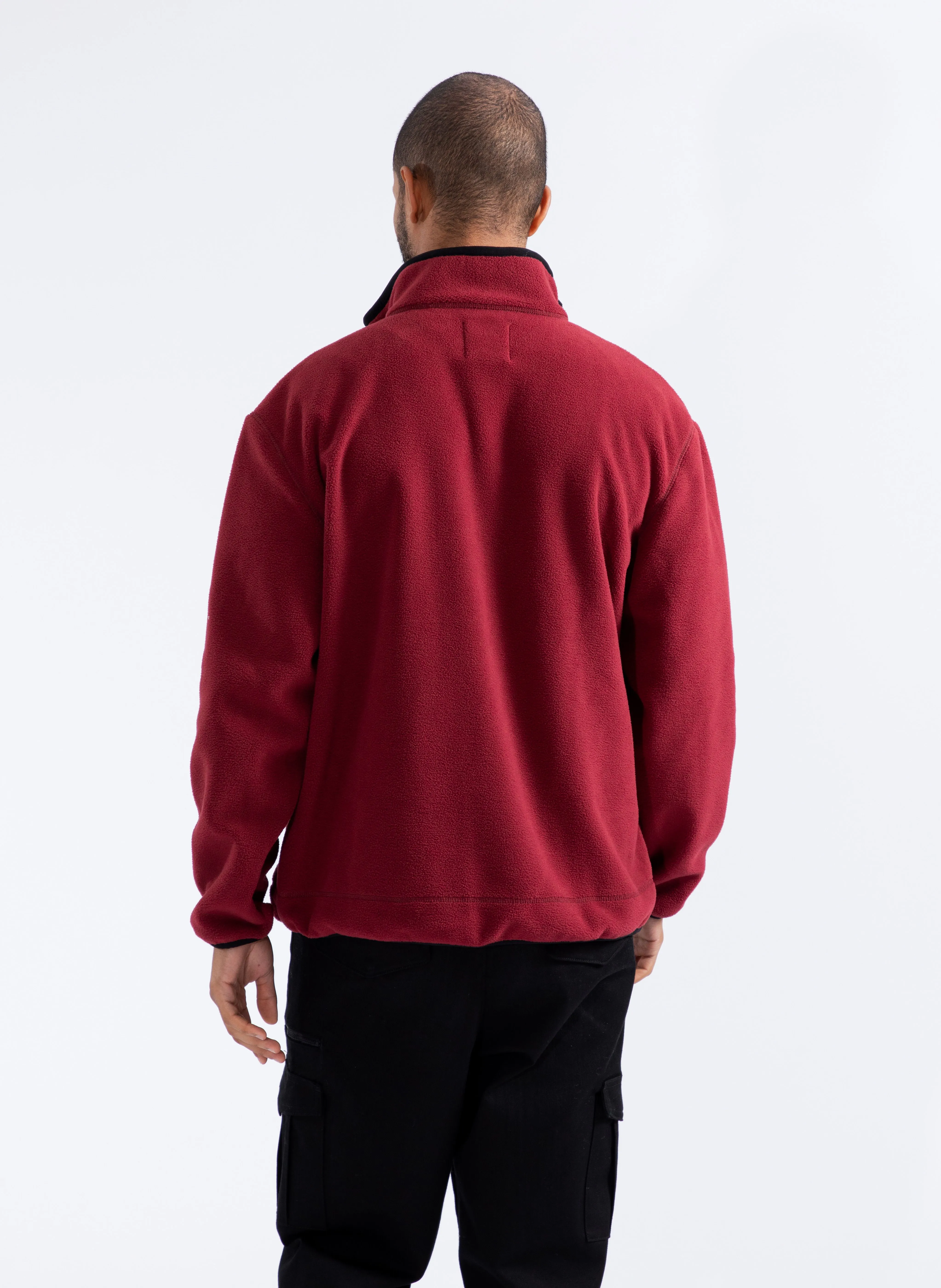  NEW MAN   ASPIN - Giacca in pile dritta a collo alto | Rosso