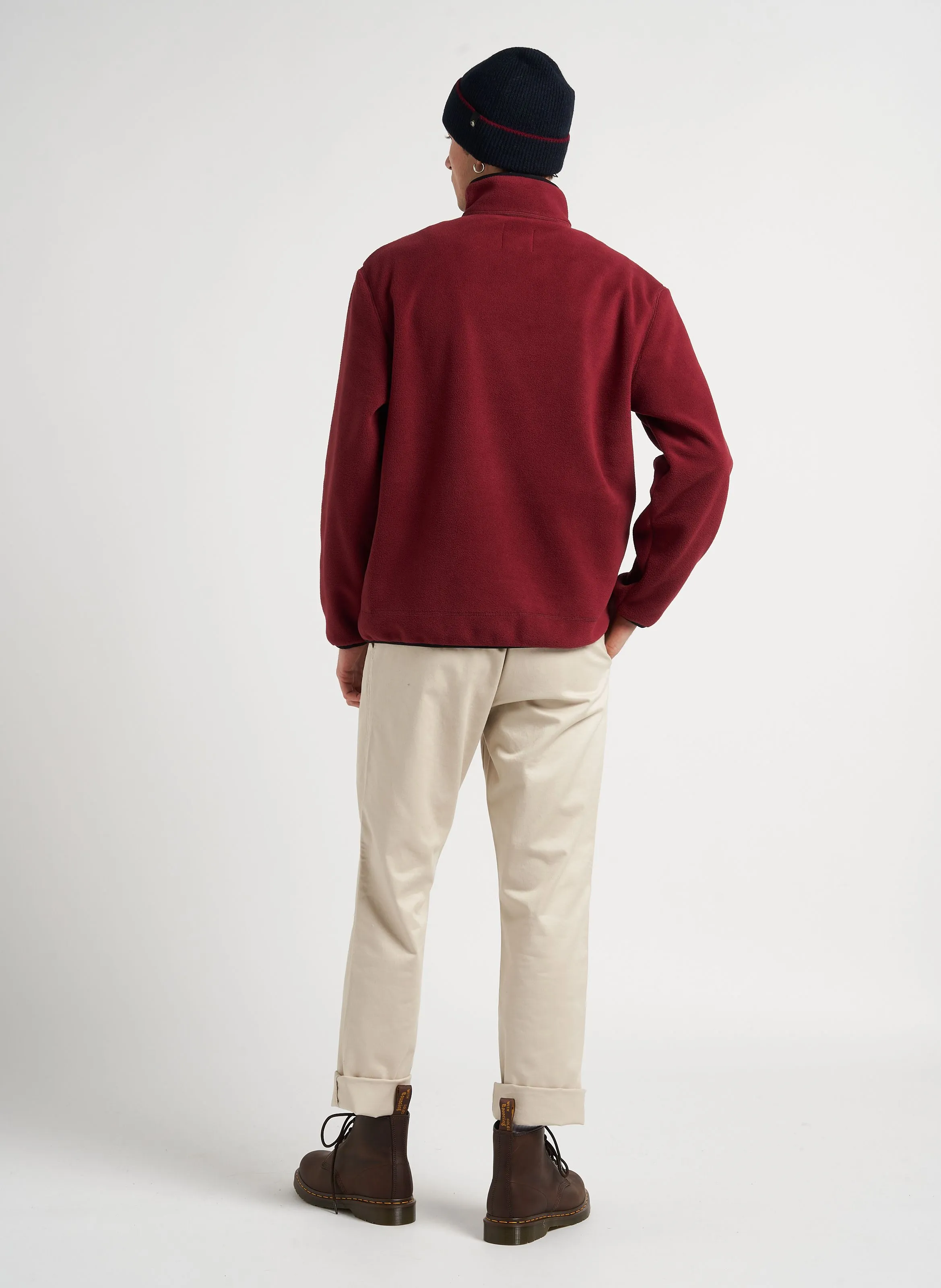  NEW MAN   ASPIN - Giacca in pile dritta a collo alto | Rosso
