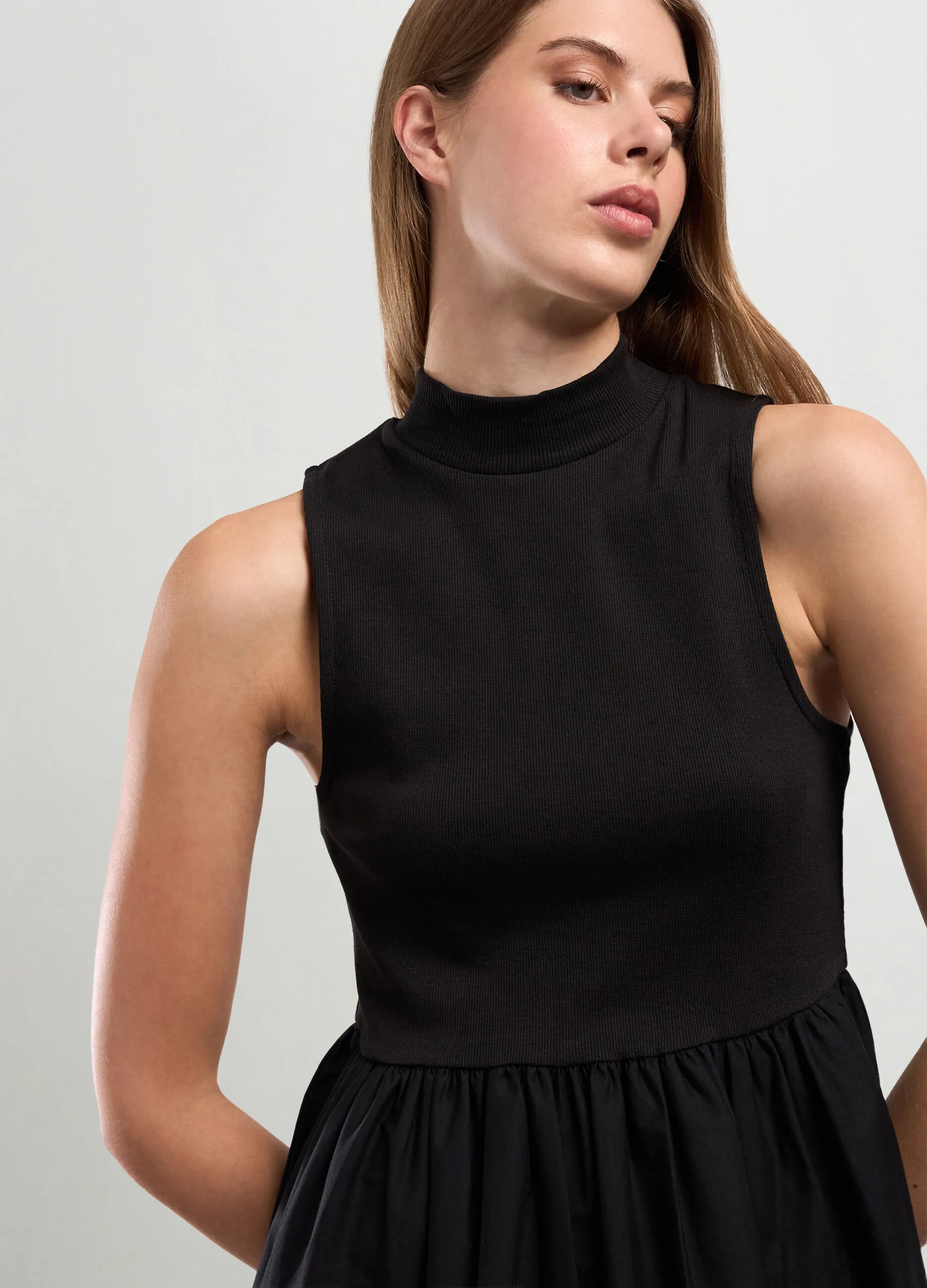 NICE & CHIC  Abito lungo in cotone stretch 
