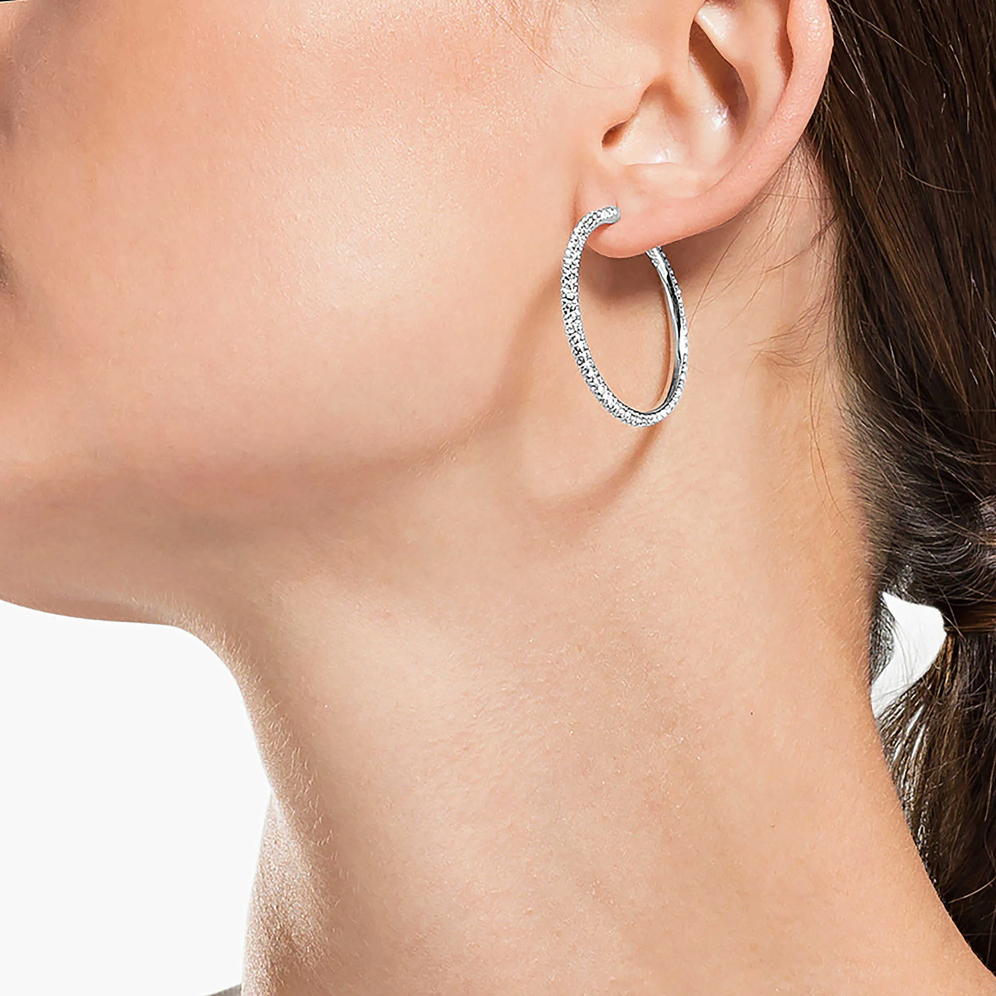 orecchini a cerchio donna Swarovski Stone
