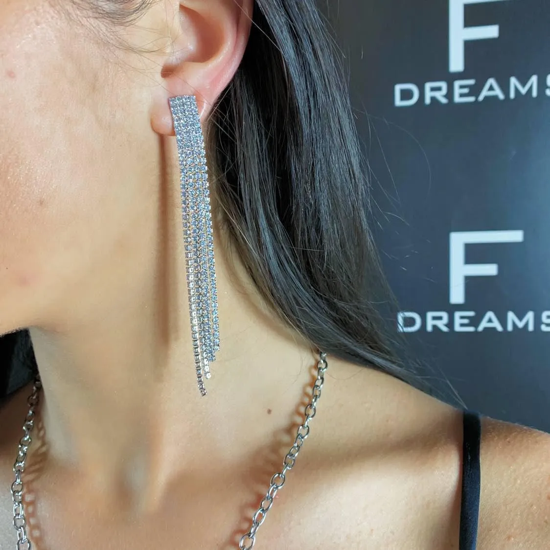 ORECCHINI PENDENTI CRYSTAL