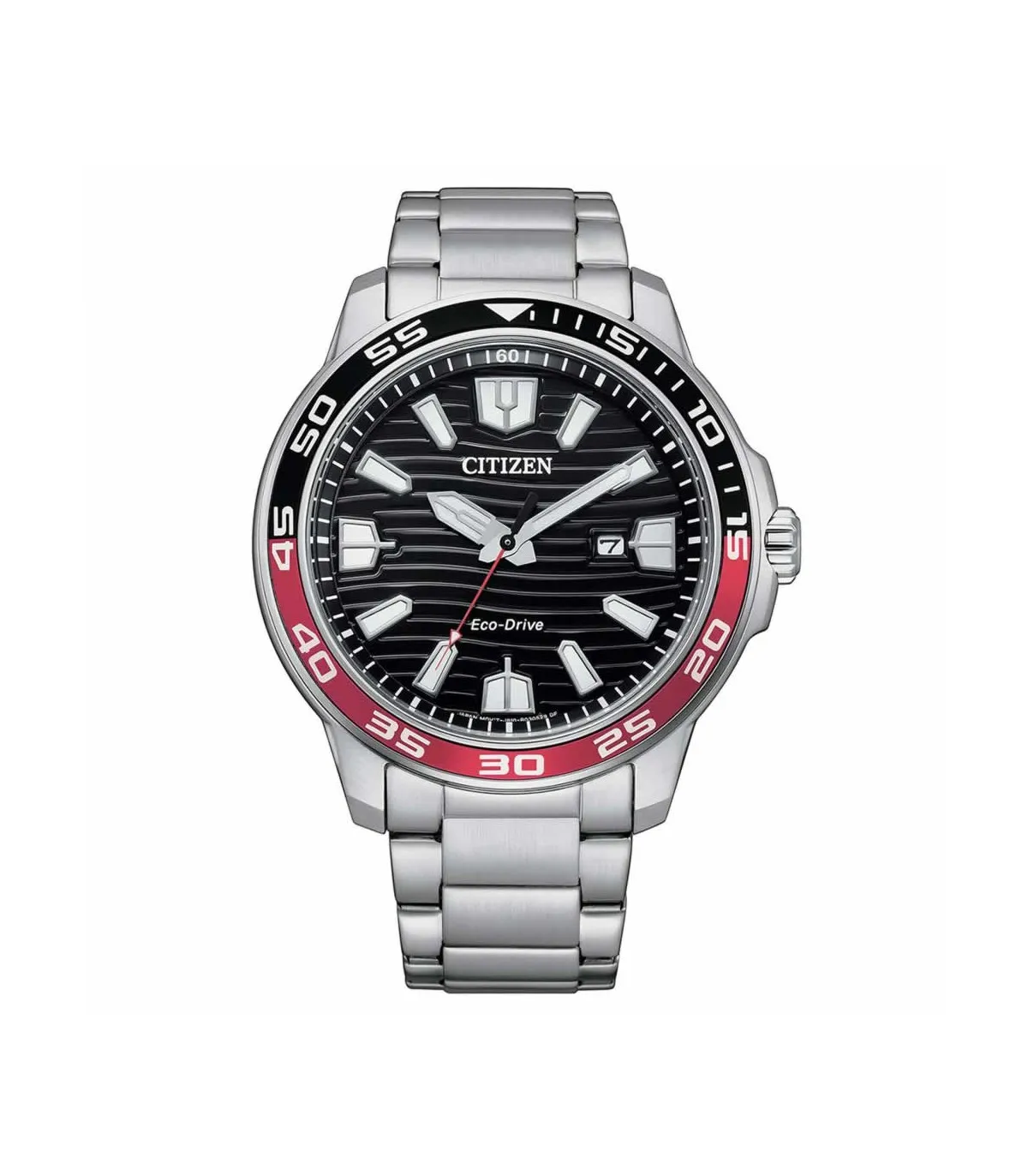 Orologio Uomo Citizen Marine Sport Solotempo Quadrante Nero Acciaio 45mm AW1527-86E
