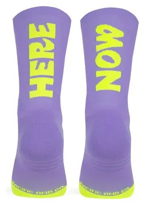 Pacific and CO Here Now Socks Purple