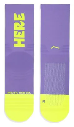 Pacific and CO Here Now Socks Purple