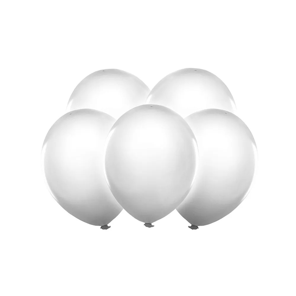 Palloncini con Led luce Luminosi, Colore Biancocf 5 pezzi da  Ø 30 cm