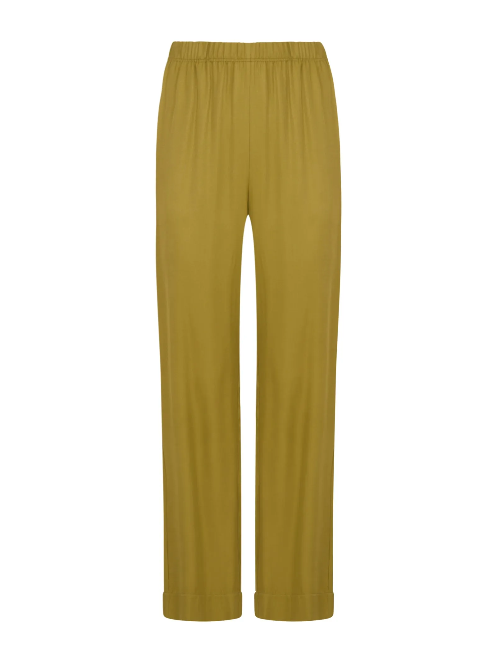 Pantalone a palazzo in Satin - Green Moss