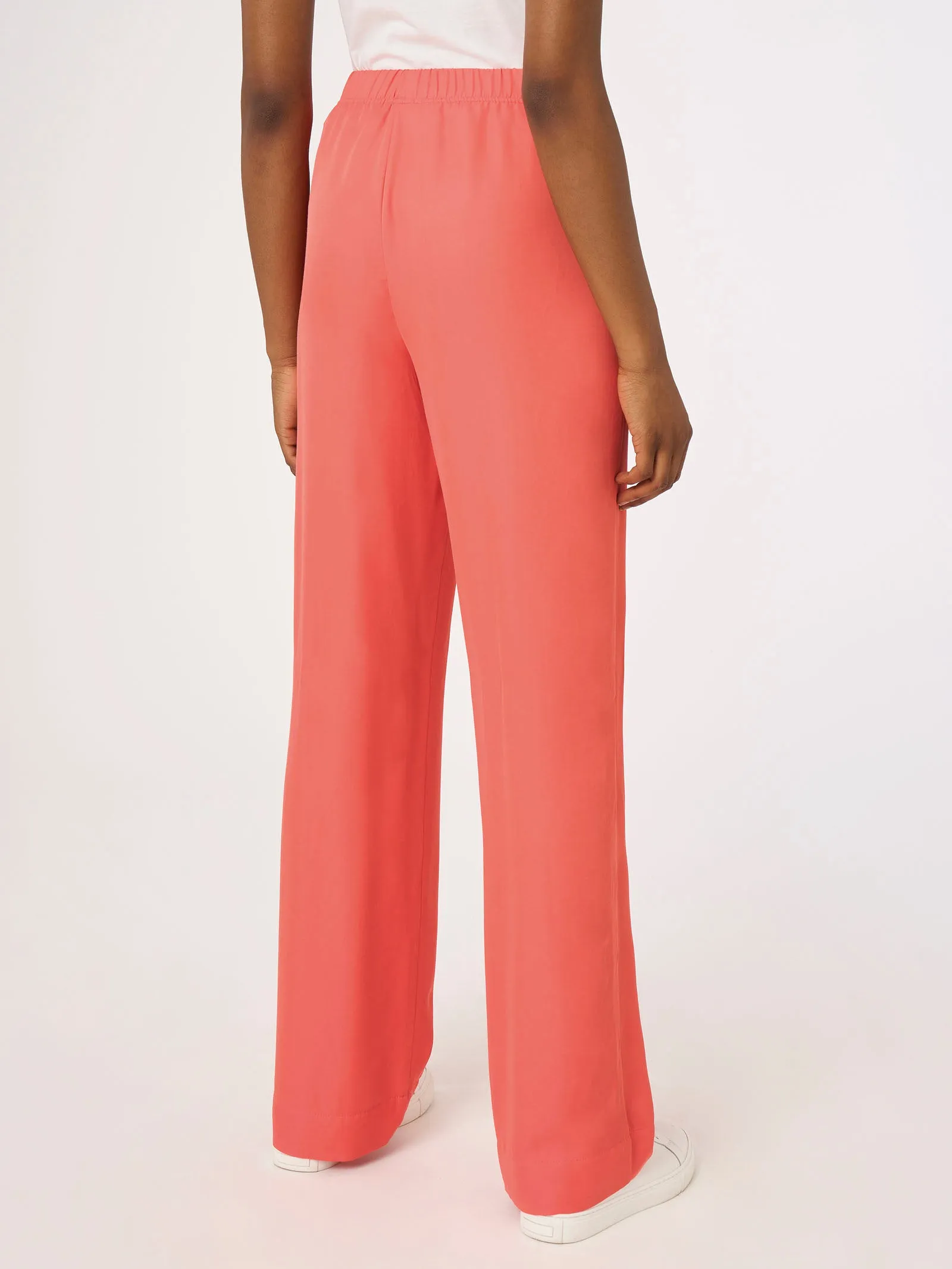 Pantalone a palazzo in Satin - Green Moss