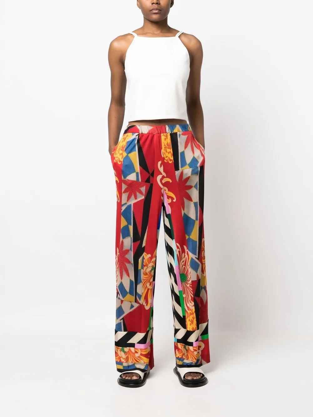 pantalone con fantasia