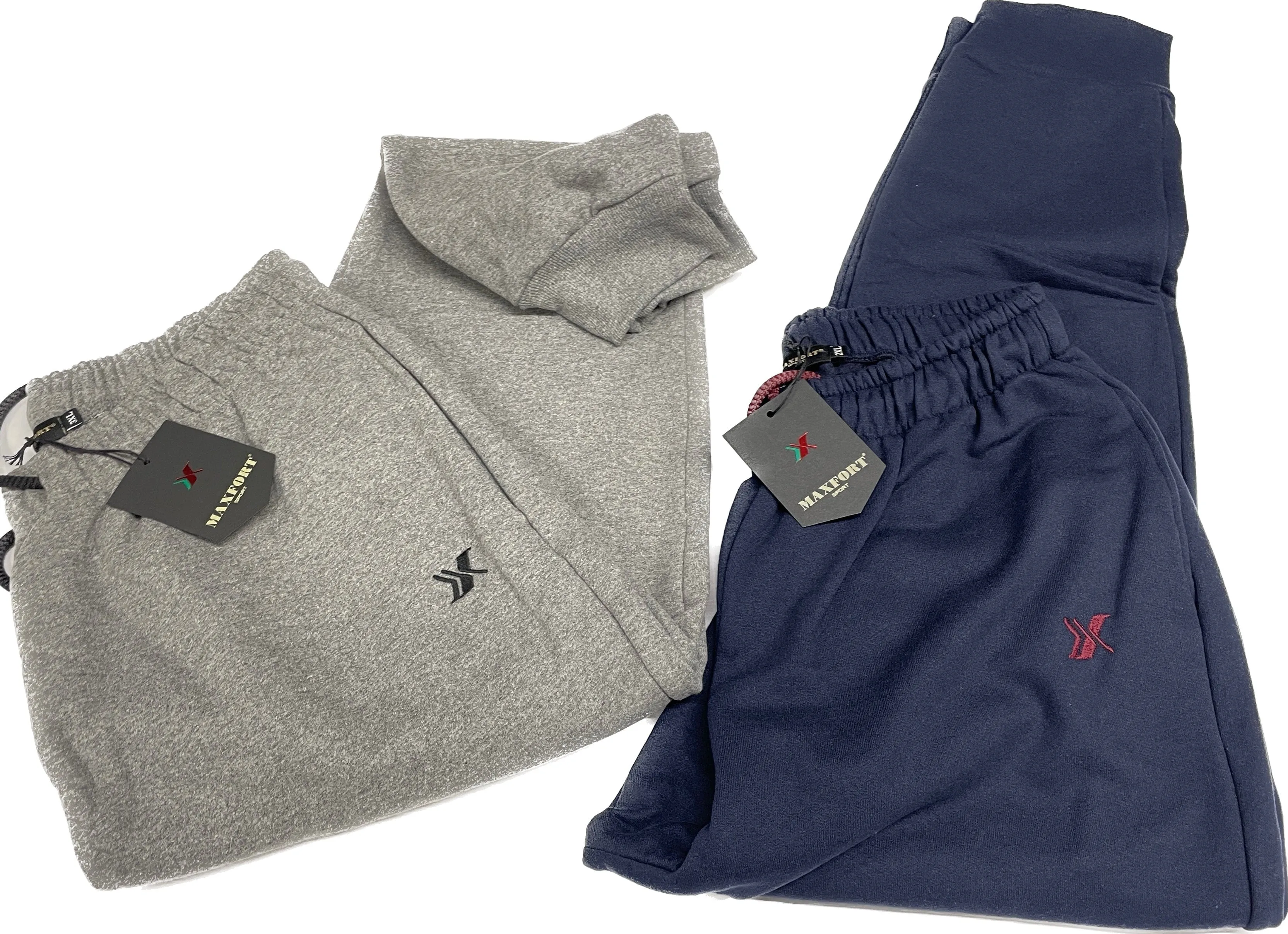 Pantalone da tuta Maxfort in cotone 100% lungo felpato