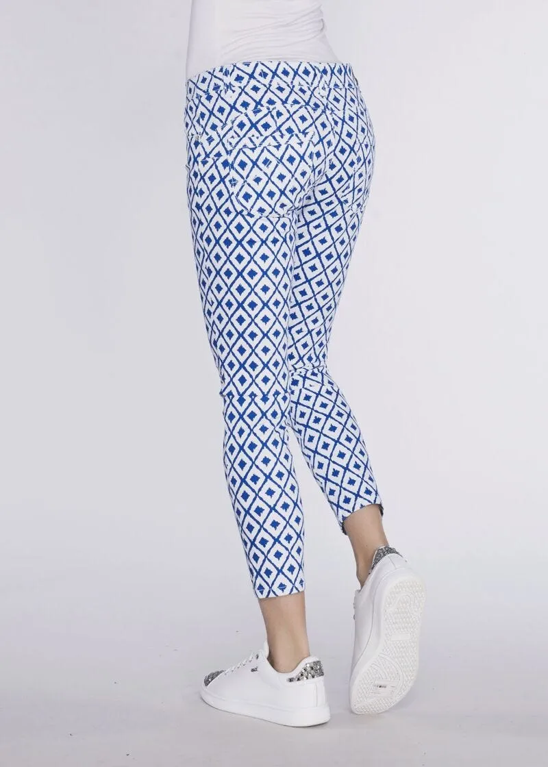 Pantalone in cotone con stampa grafica