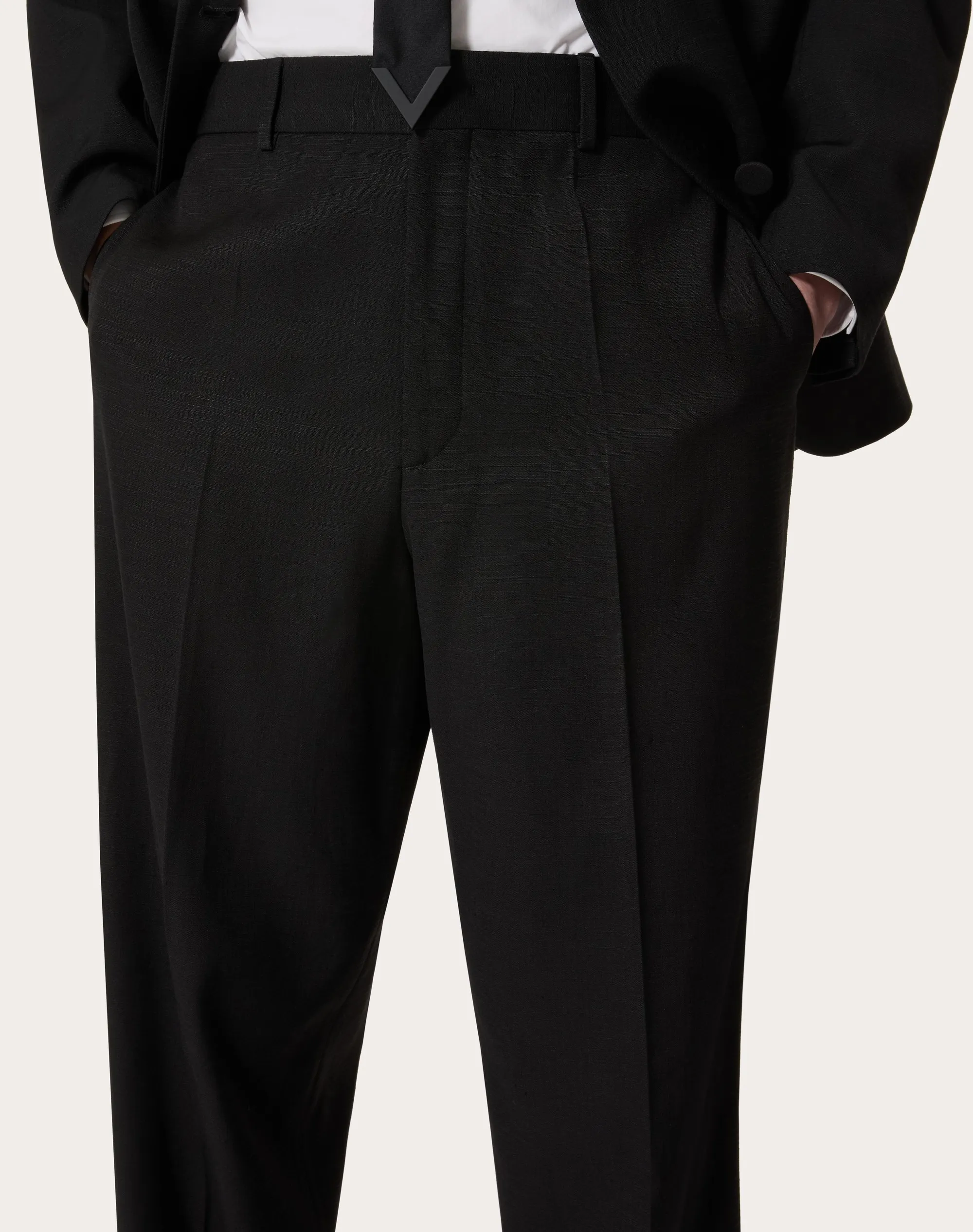 PANTALONE IN SHANTUNG DI SETA