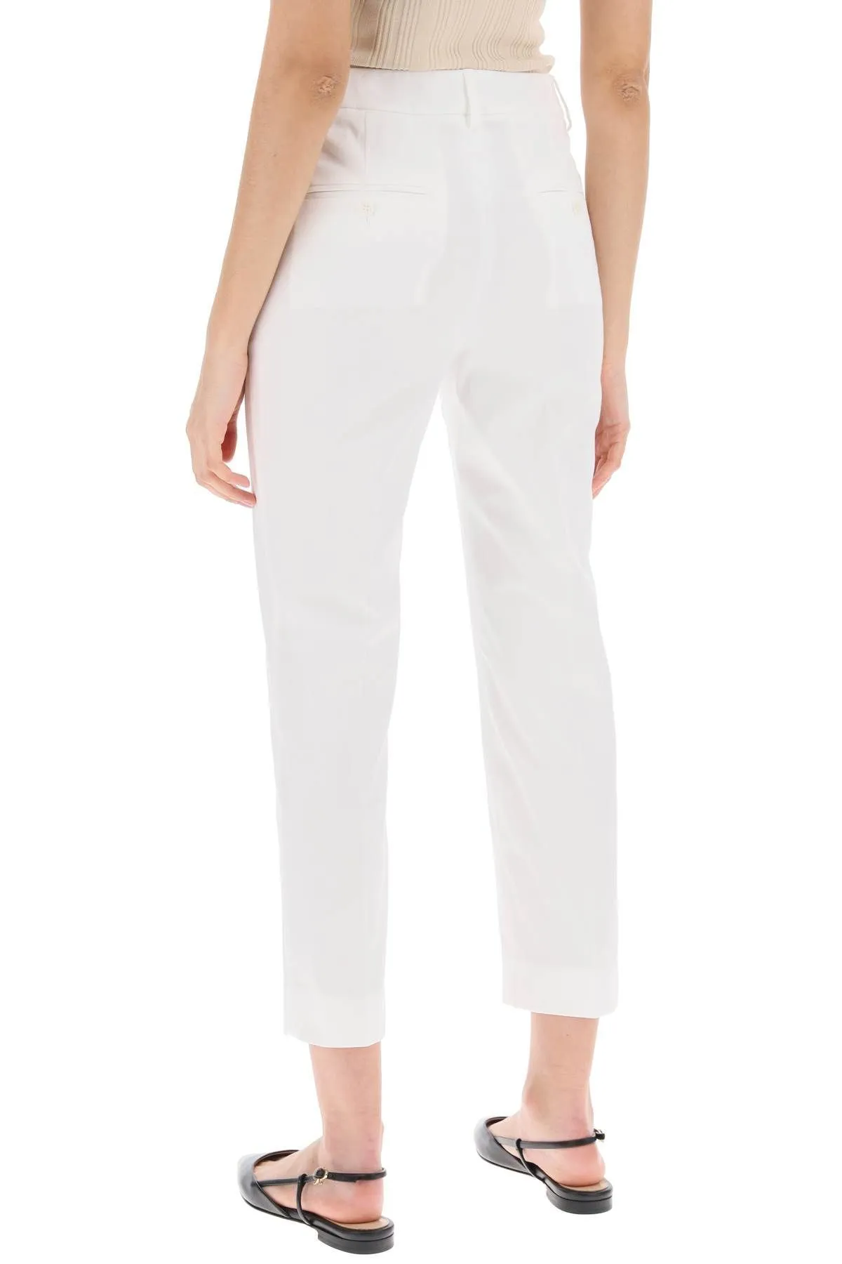 Pantaloni a sigaretta 'Cecco' in cotone stretch