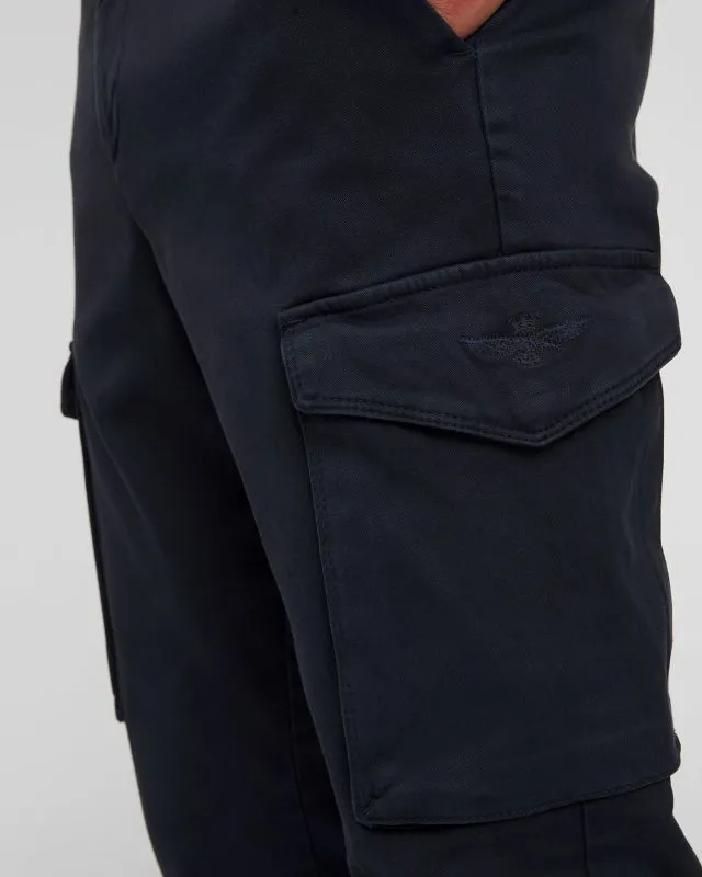 Pantaloni cargo da uomo Aeronautica Militare Blu