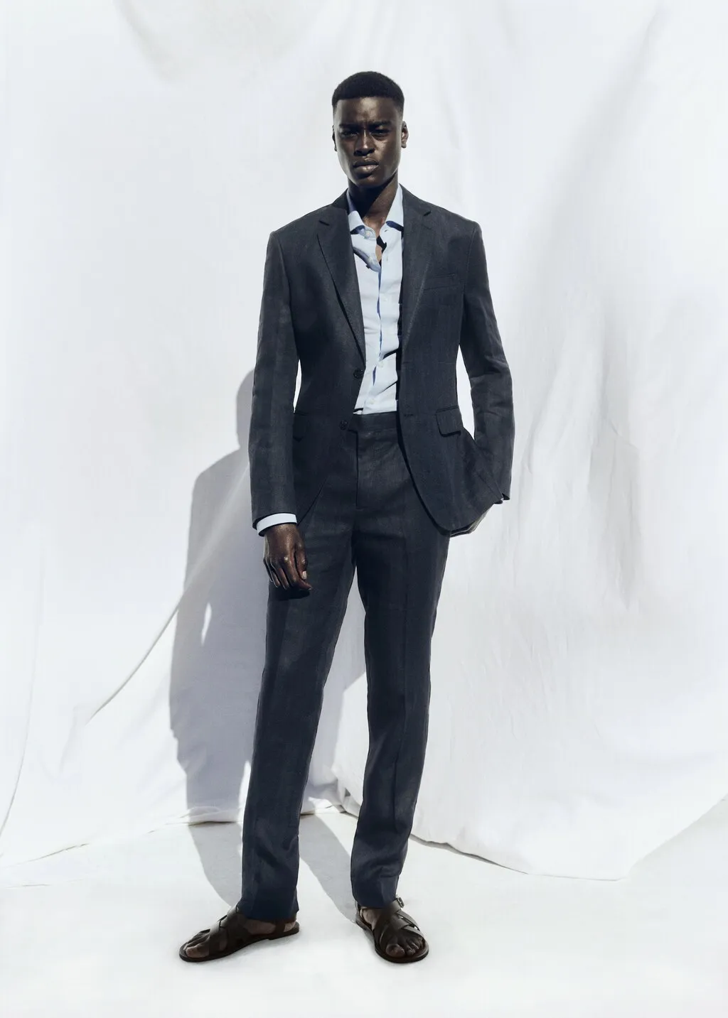 Pantaloni completo lino