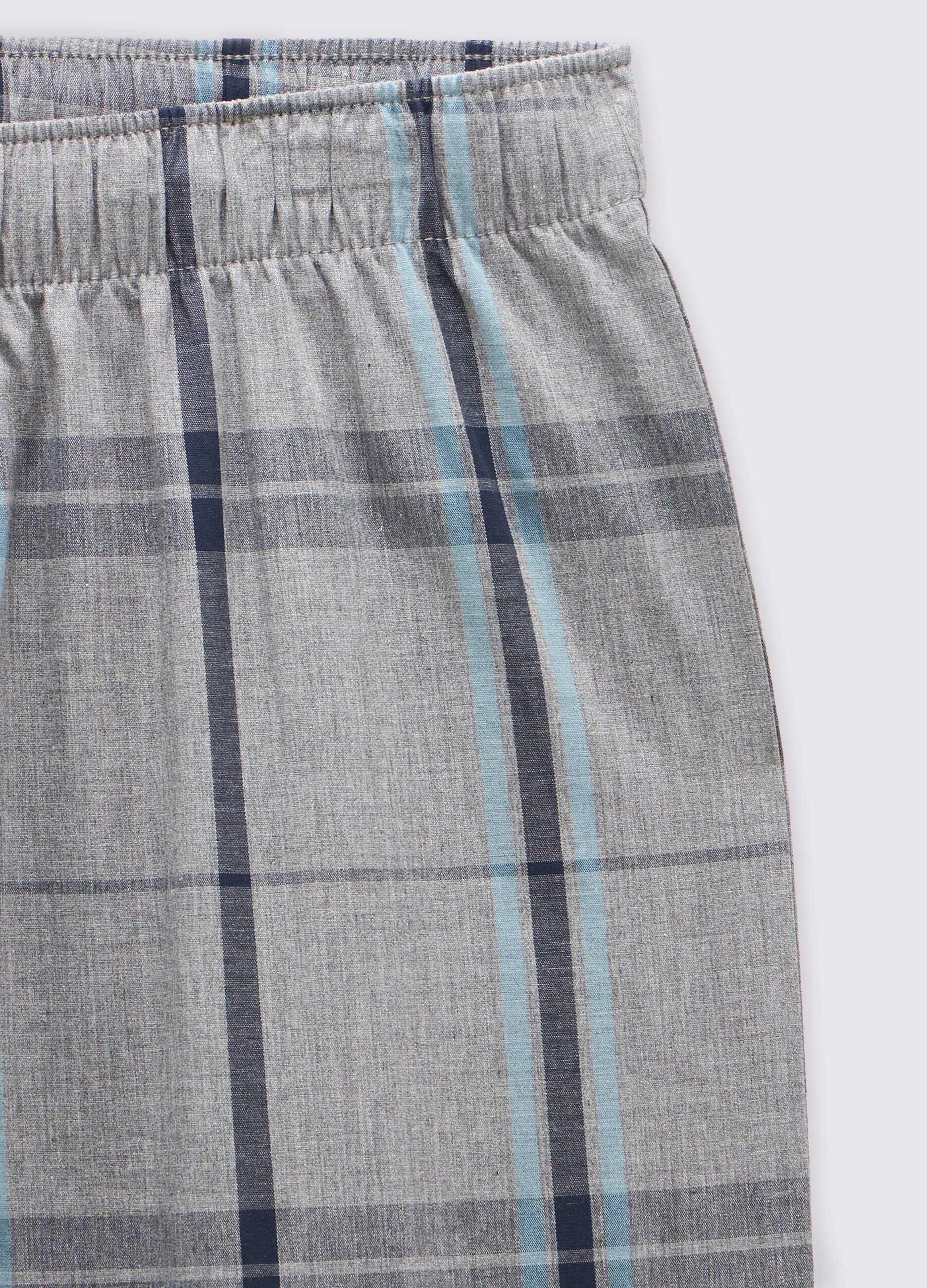 Pantaloni pigiama in puro cotone a quadri uomo