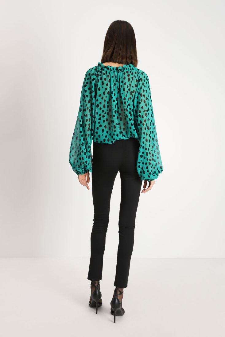 Pantaloni skinny con cuciture dettaglio