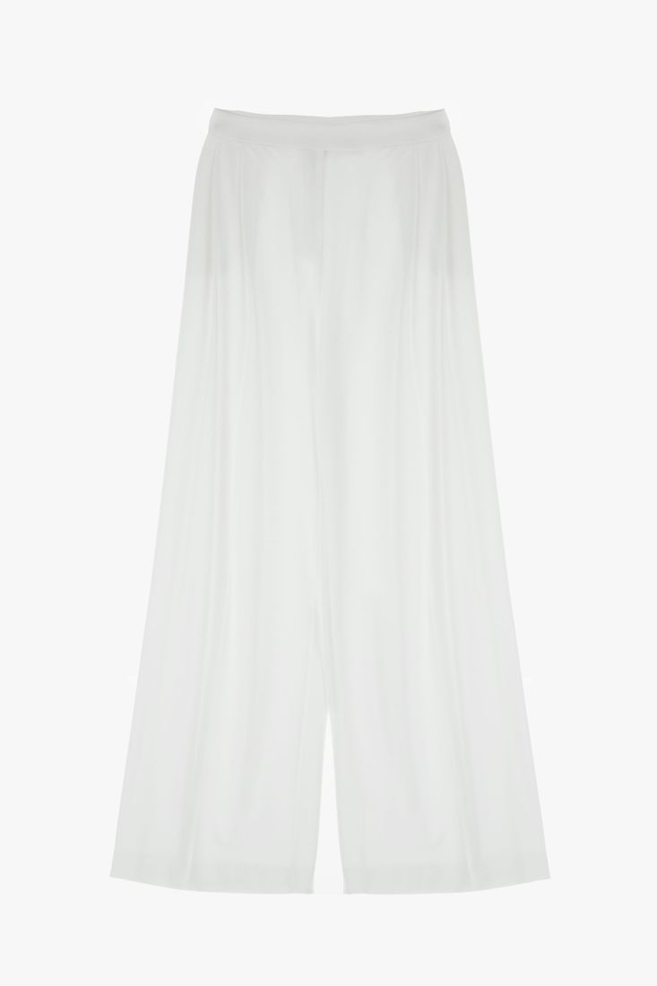 Pantaloni straight con piega stirata