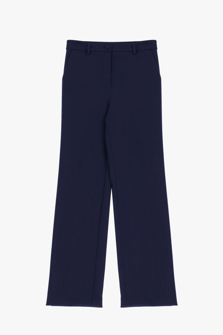 Pantaloni straight con tasche verticali