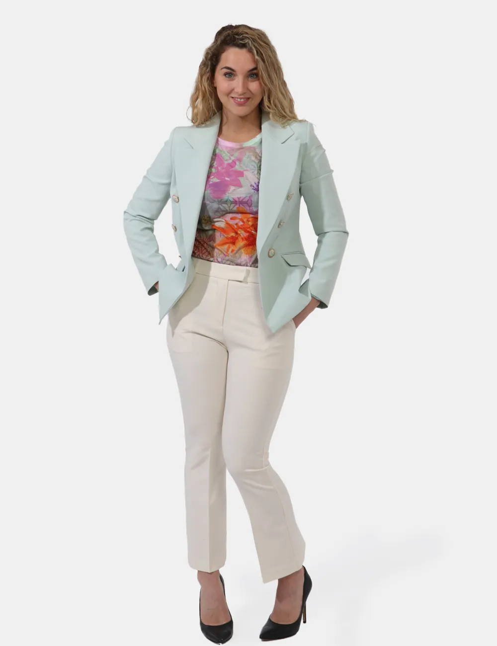 Pantaloni Yes Zee Bianco