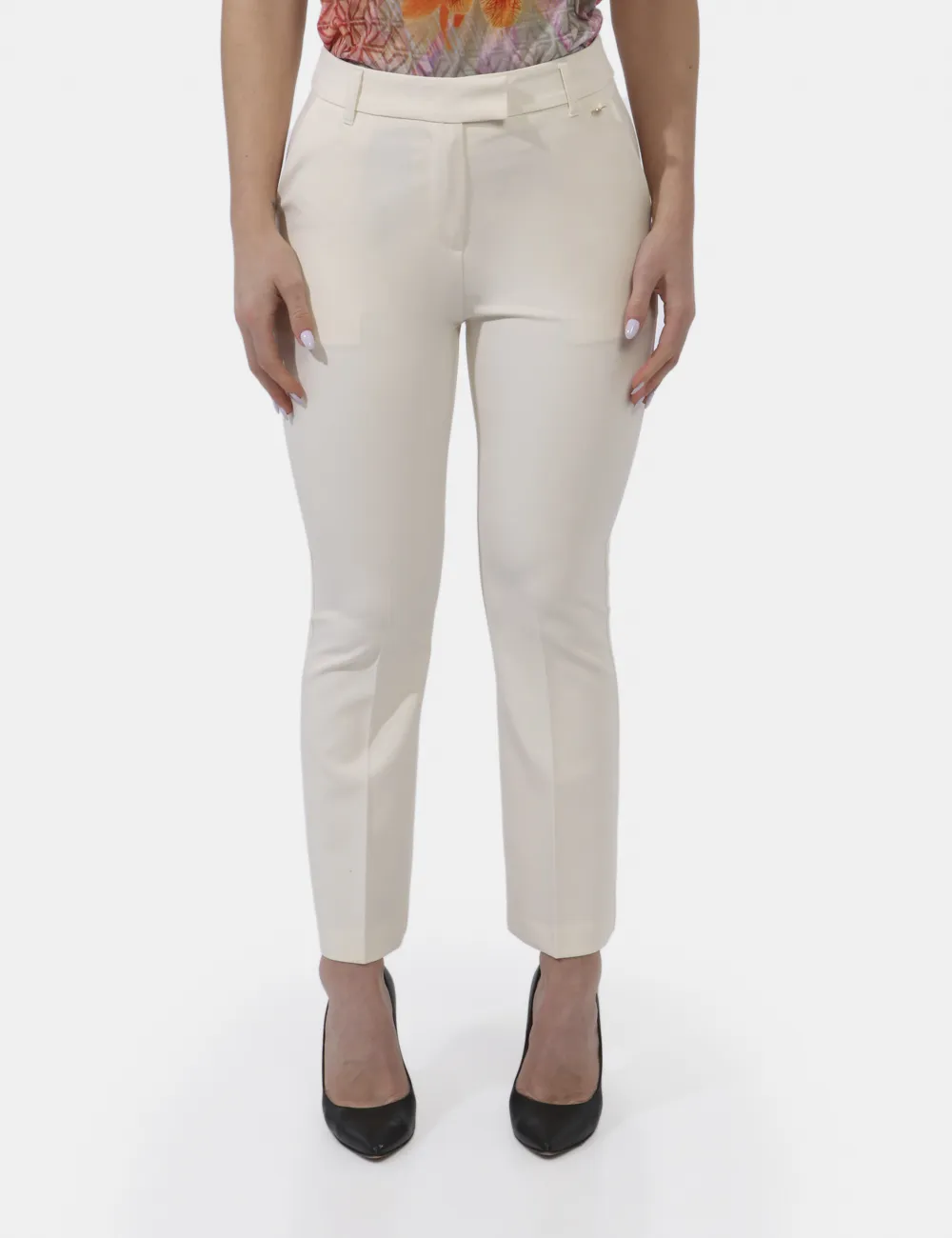 Pantaloni Yes Zee Bianco