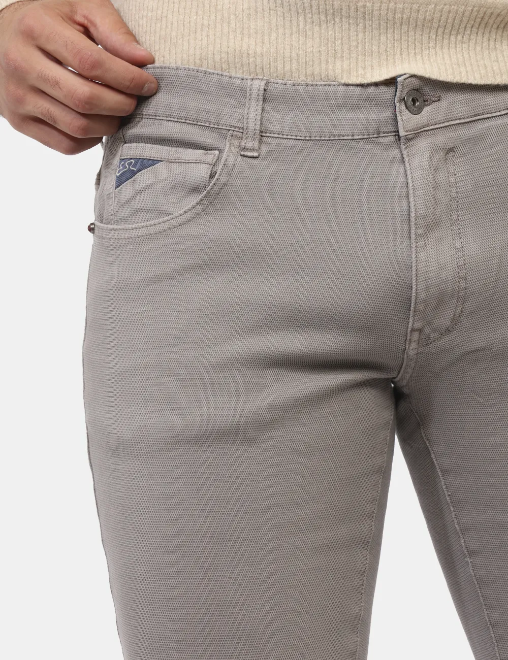 Pantaloni Yes Zee Grigio