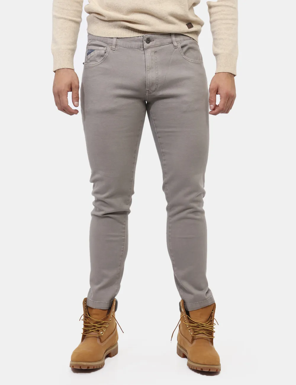 Pantaloni Yes Zee Grigio