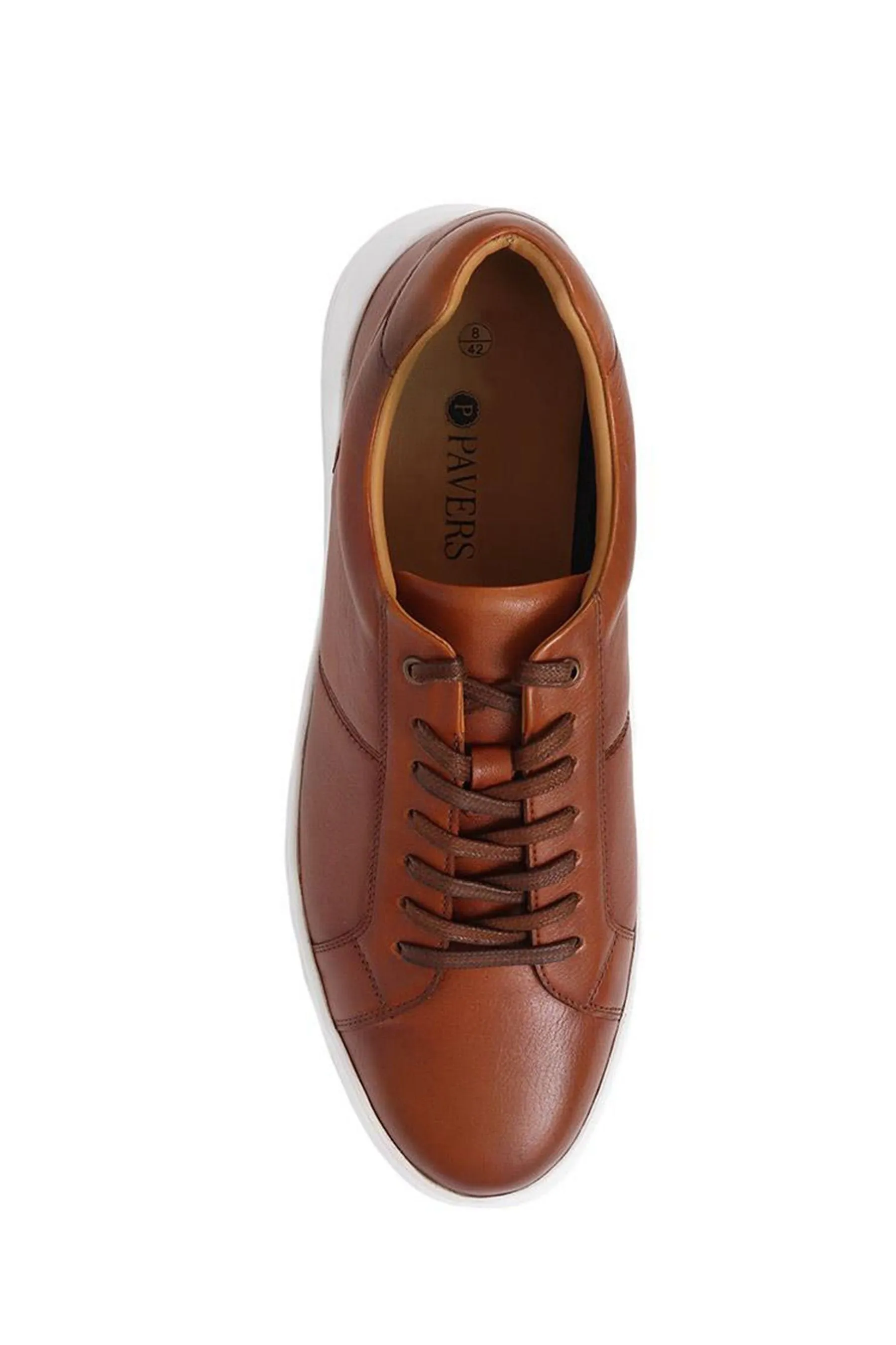 Pavers - Pizzo elegante in pelle Nero Scarpe    