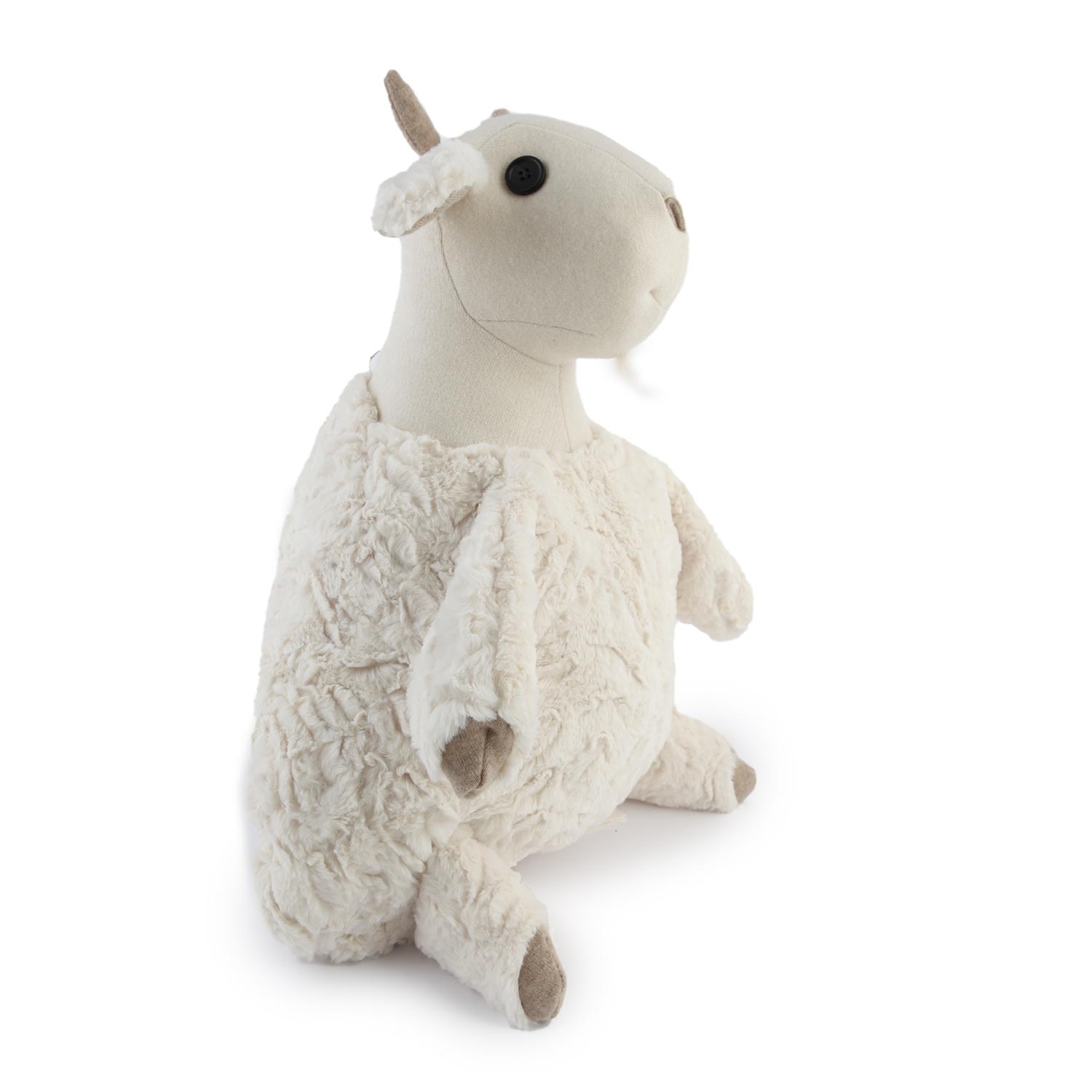Peluche Porta Pigiama Capretta Bea Panna E Tortora