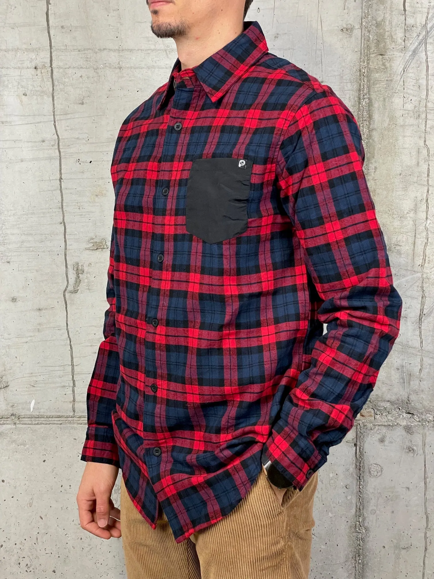 Penfield Camicia Flanella Classic Checked Rosso/Blu/Nero