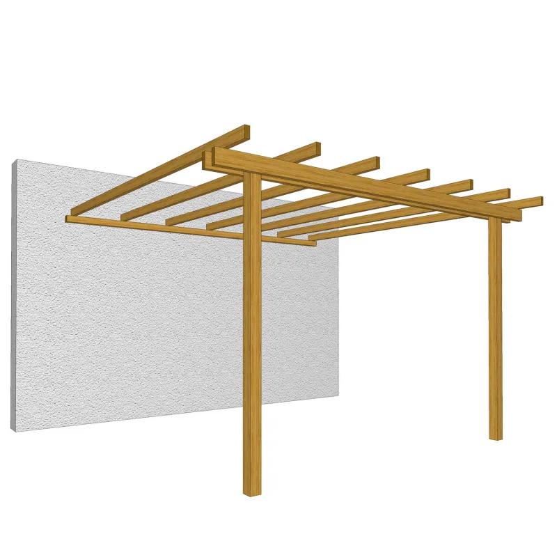 Pergola Addossata Losa Legnami 
