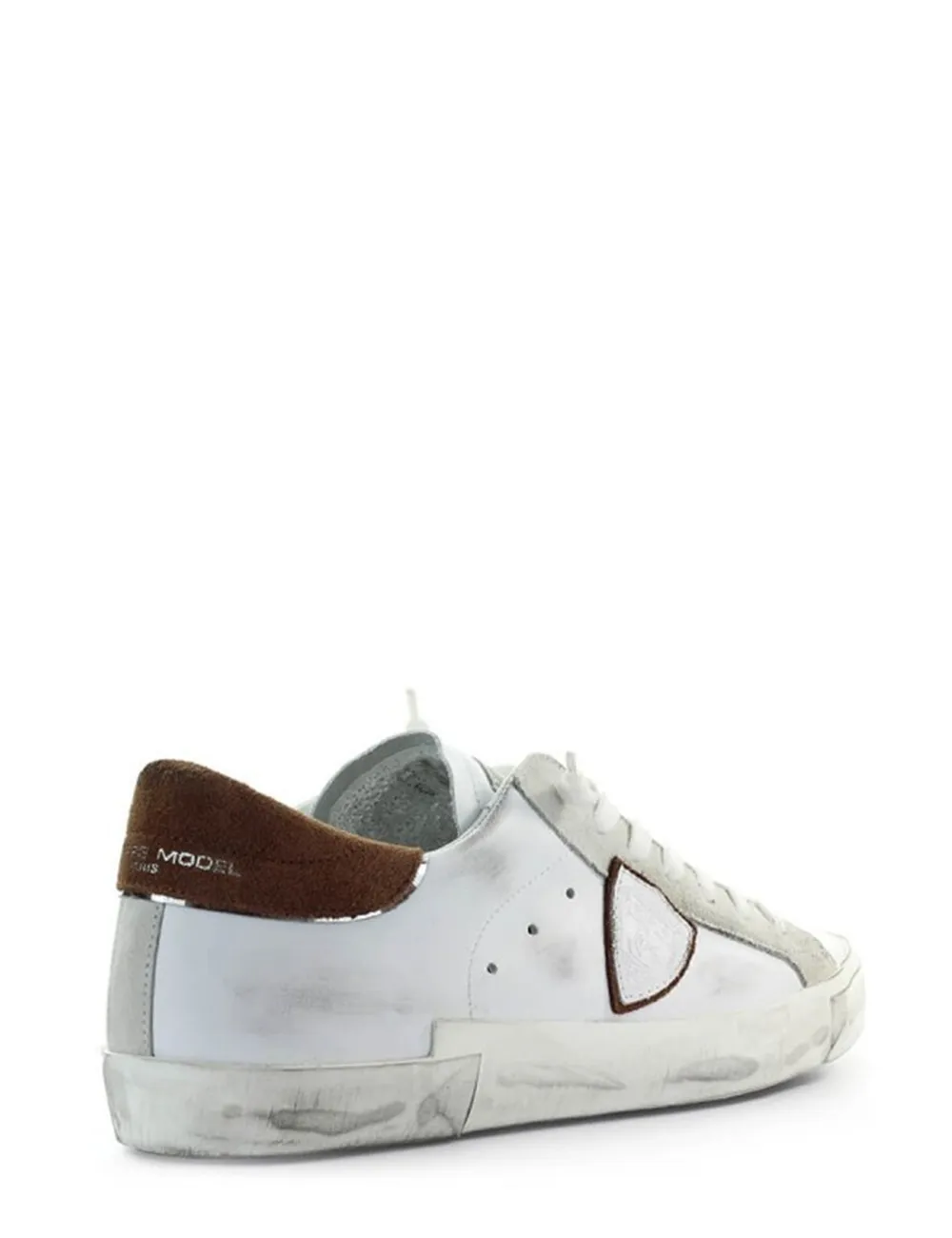 Philippe Model     Sneakers Prsx Mixage Pop Blanc Cognac