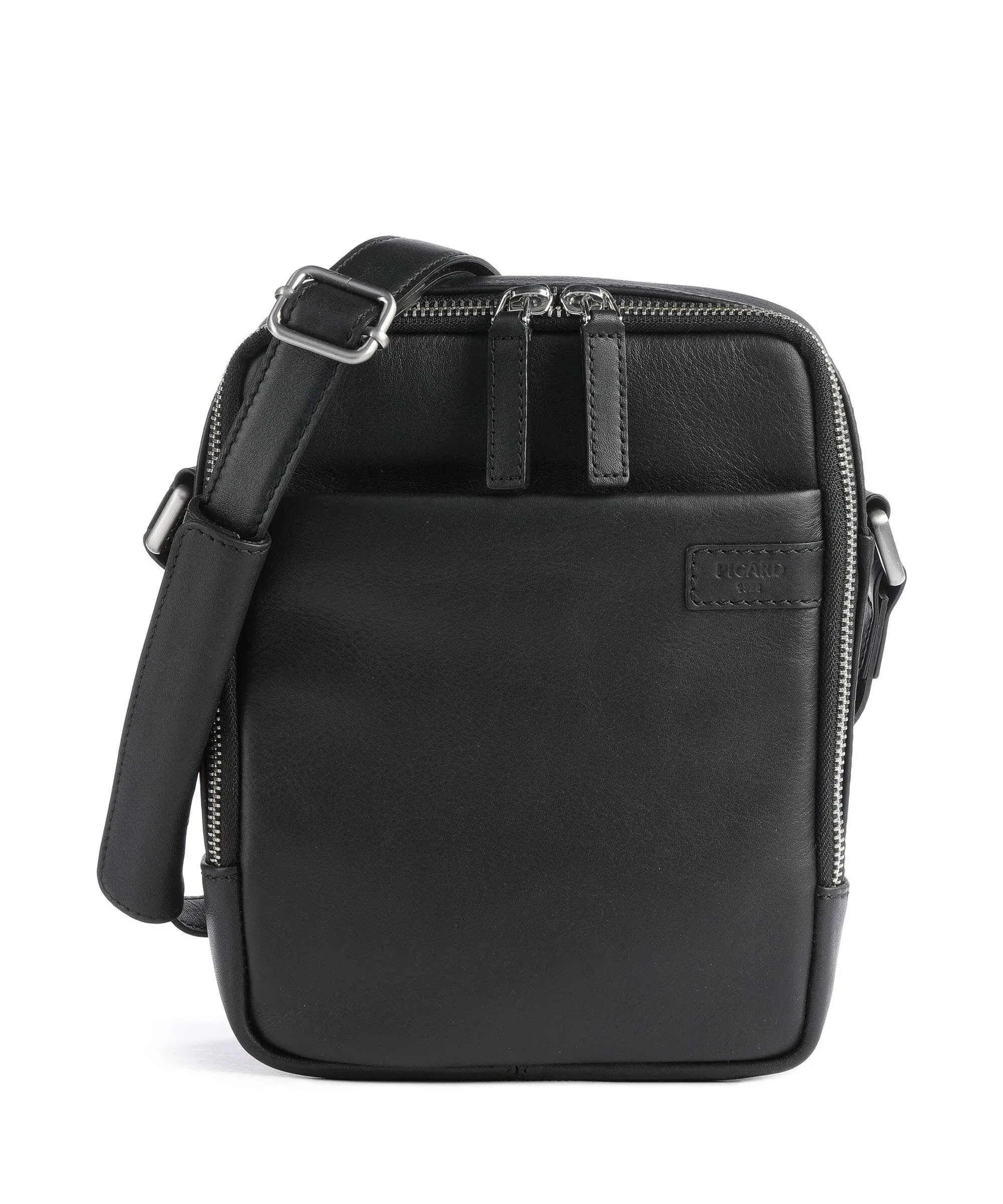  Picard Relaxed Borsa a tracolla pelle di vacchetta grana nero  