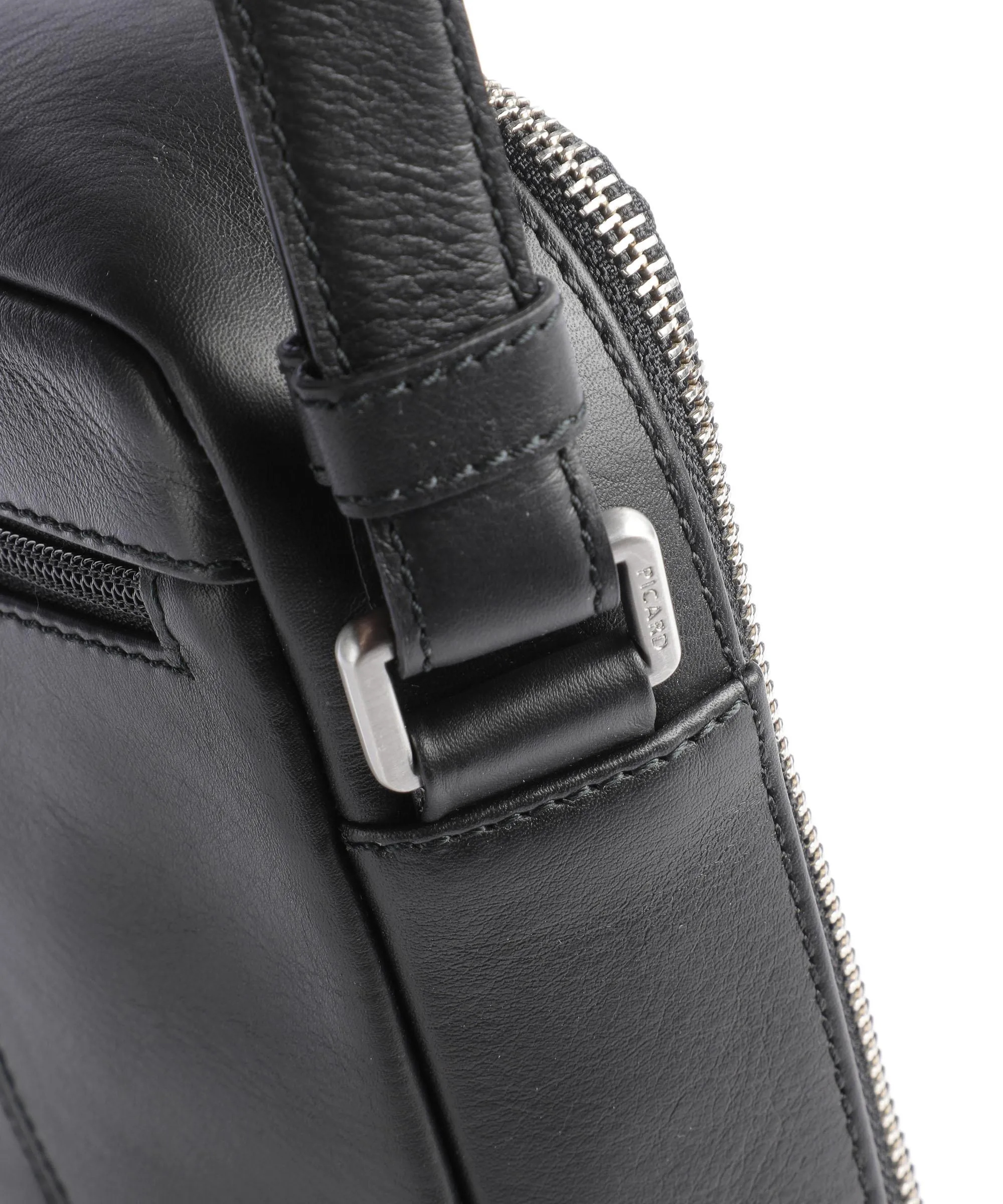  Picard Relaxed Borsa a tracolla pelle di vacchetta grana nero  