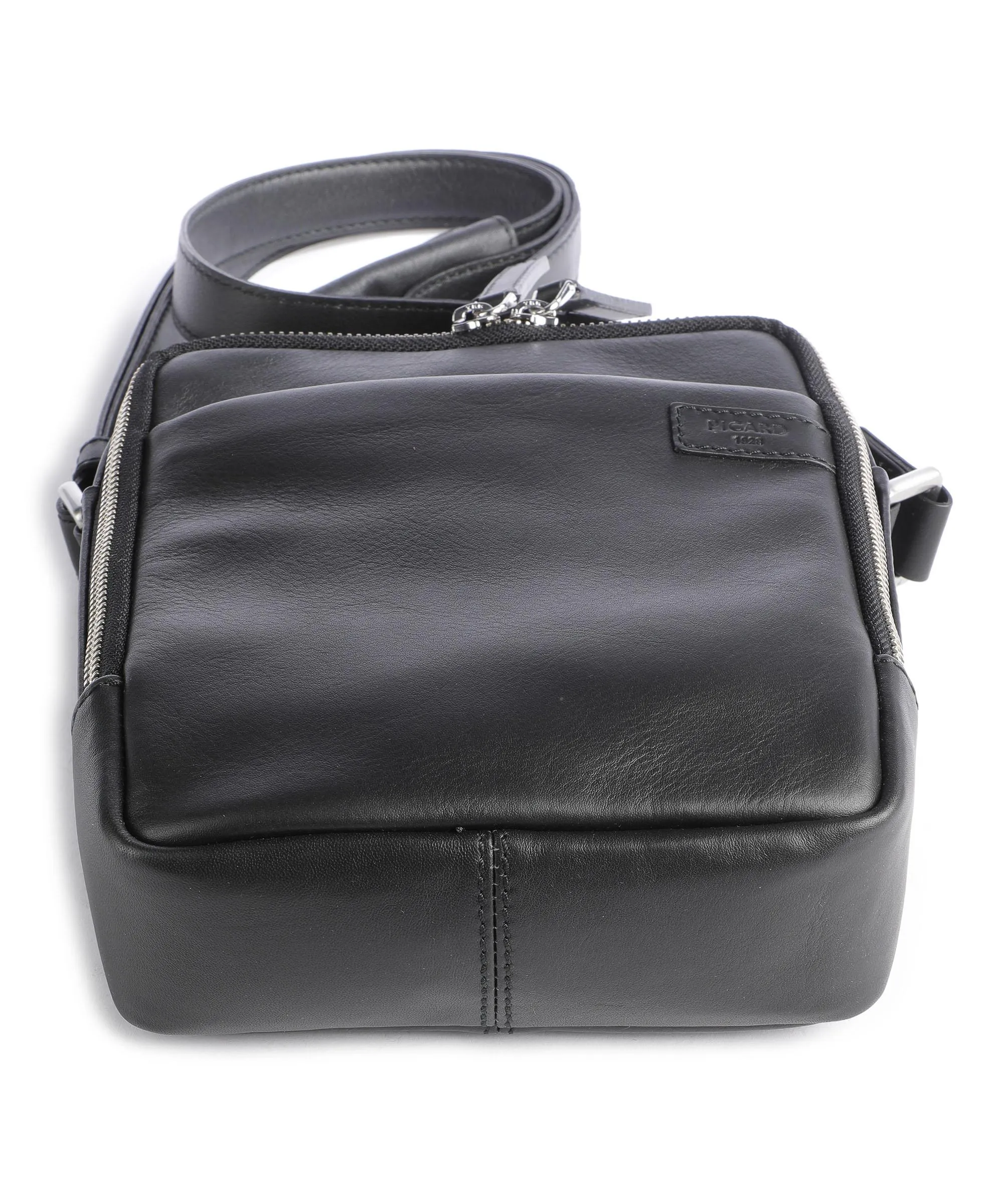  Picard Relaxed Borsa a tracolla pelle di vacchetta grana nero  