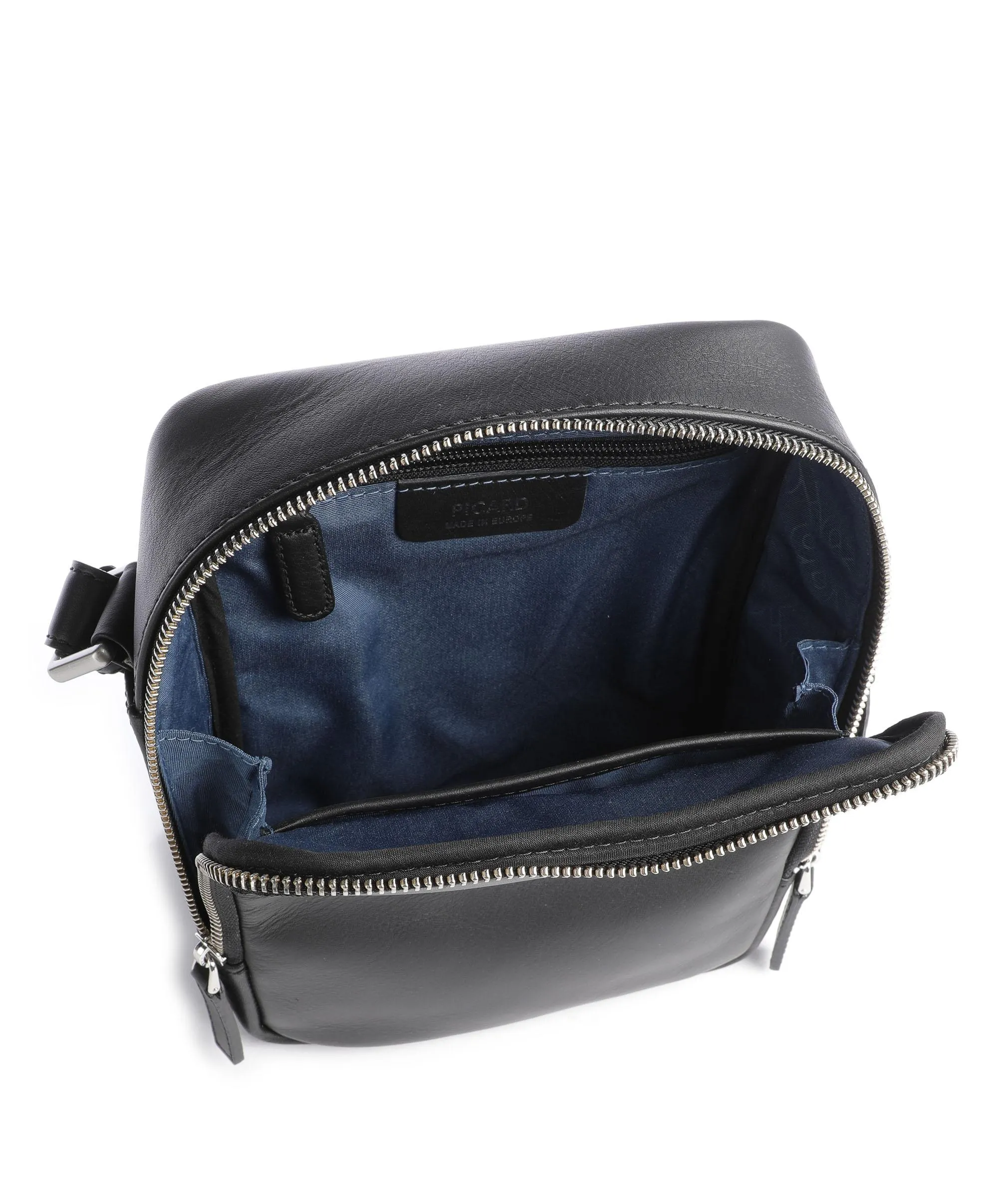  Picard Relaxed Borsa a tracolla pelle di vacchetta grana nero  