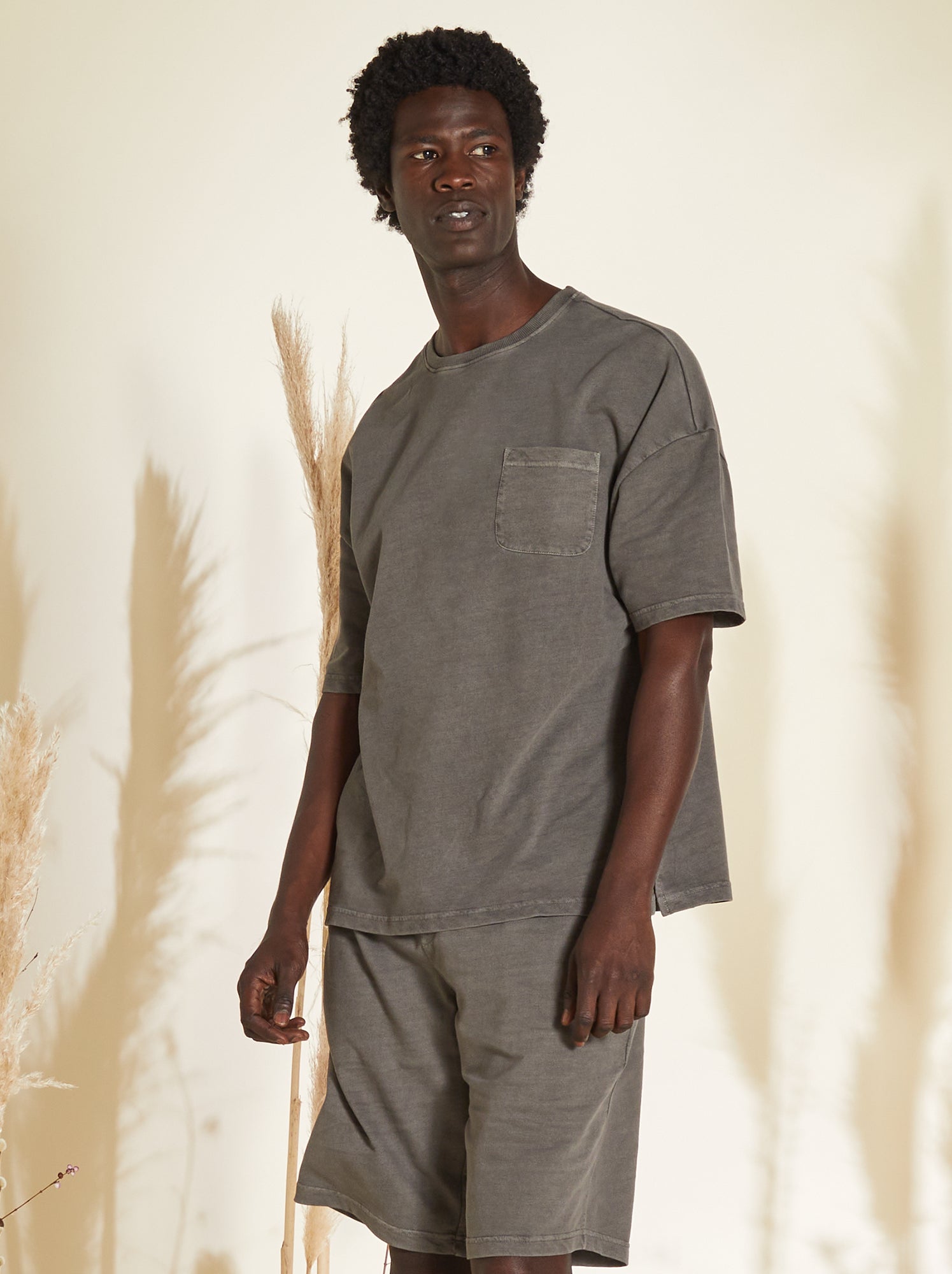 Pigiama corto t-shirt + bermuda- 2 pezzi - KAKI