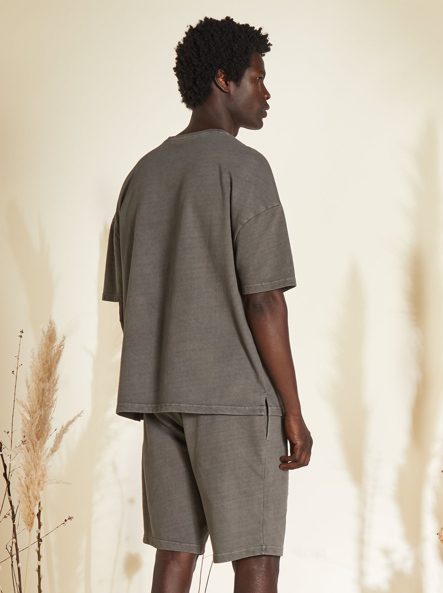 Pigiama corto t-shirt + bermuda- 2 pezzi - KAKI