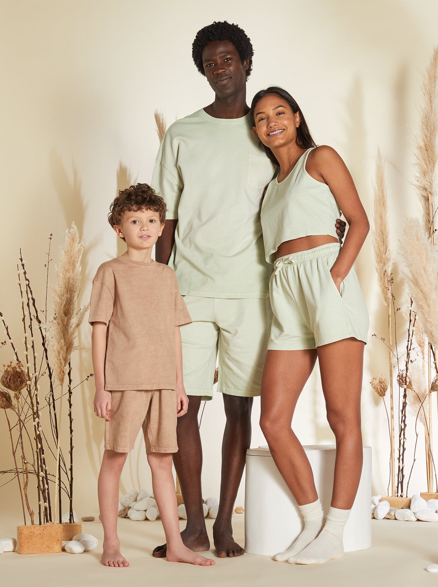 Pigiama corto t-shirt + bermuda- 2 pezzi - VERDE