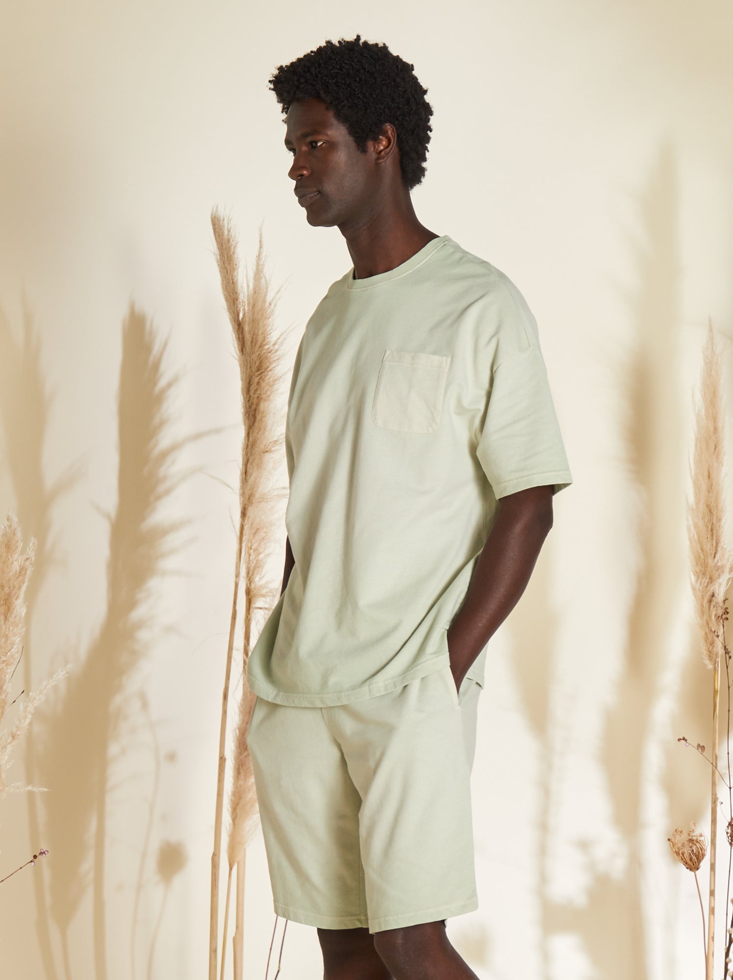 Pigiama corto t-shirt + bermuda- 2 pezzi - VERDE