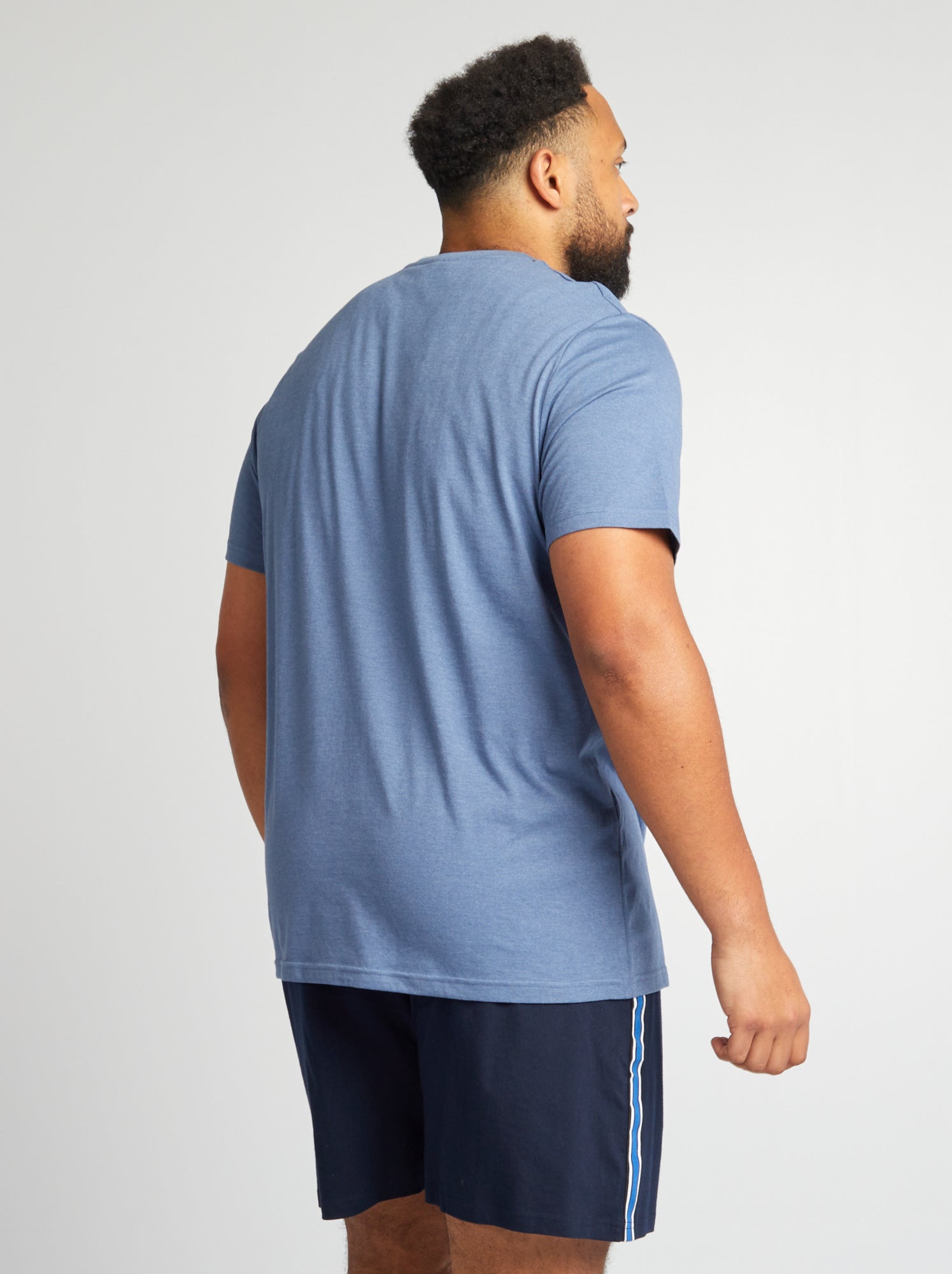 Pigiama corto - T-shirt + shorts - 2 pezzi - BLU