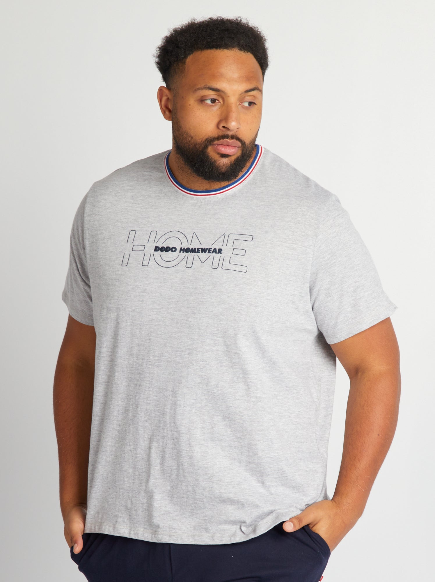 Pigiama corto - T-shirt + shorts - 2 pezzi - GRIGIO