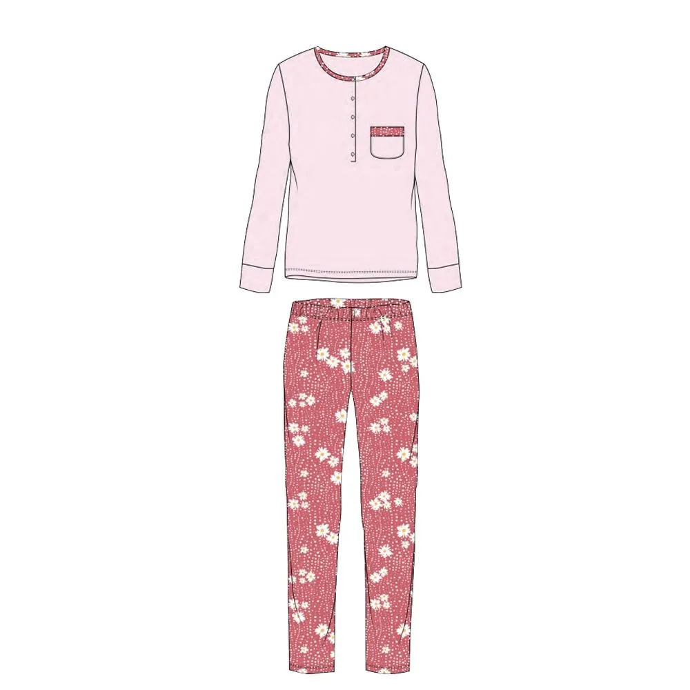 pigiama da donna gp5001 serafino di cotone il granchio lady 