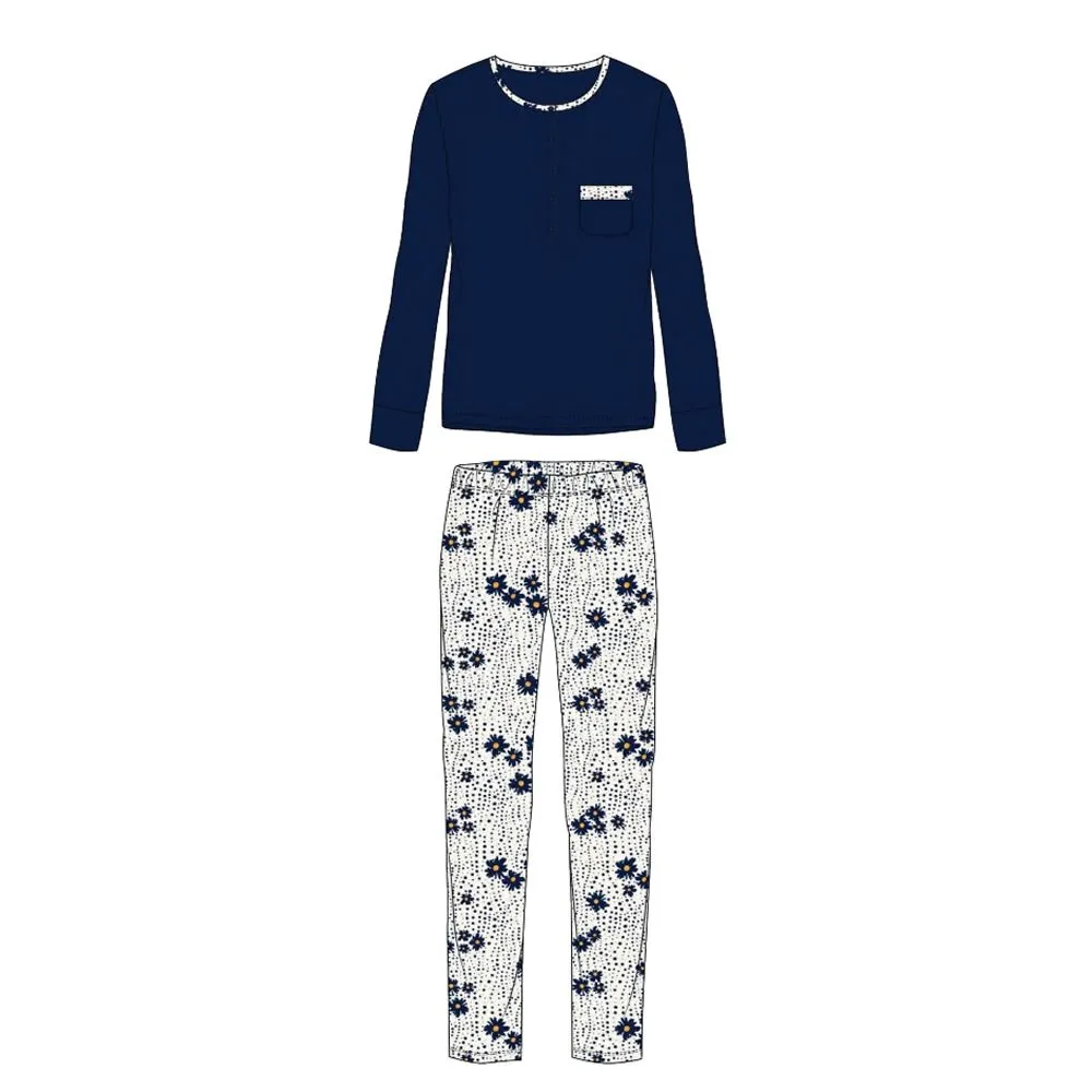 pigiama da donna gp5001 serafino di cotone il granchio lady 