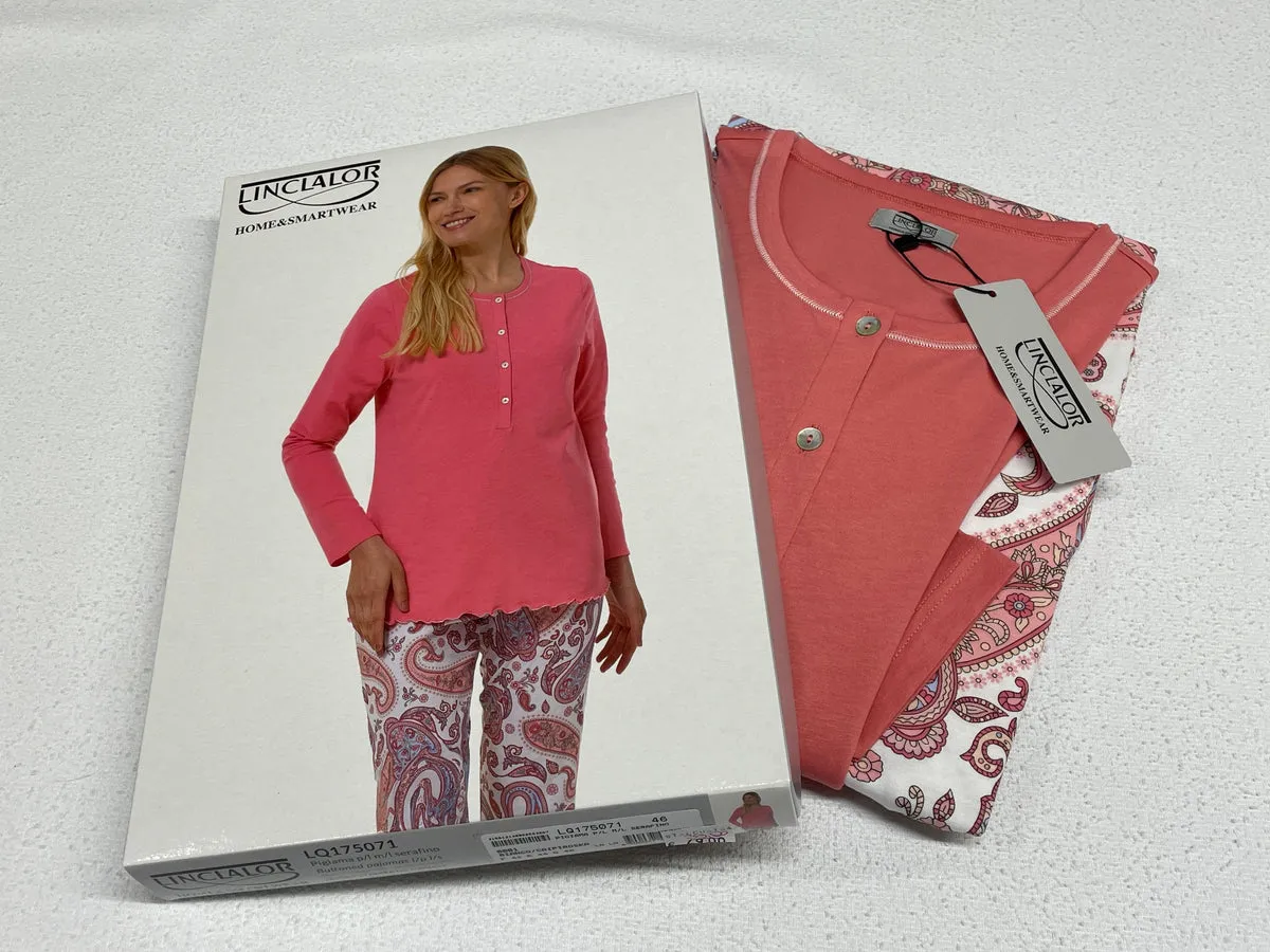 Pigiama Linclalor di cotone 100% donna Caipiroska