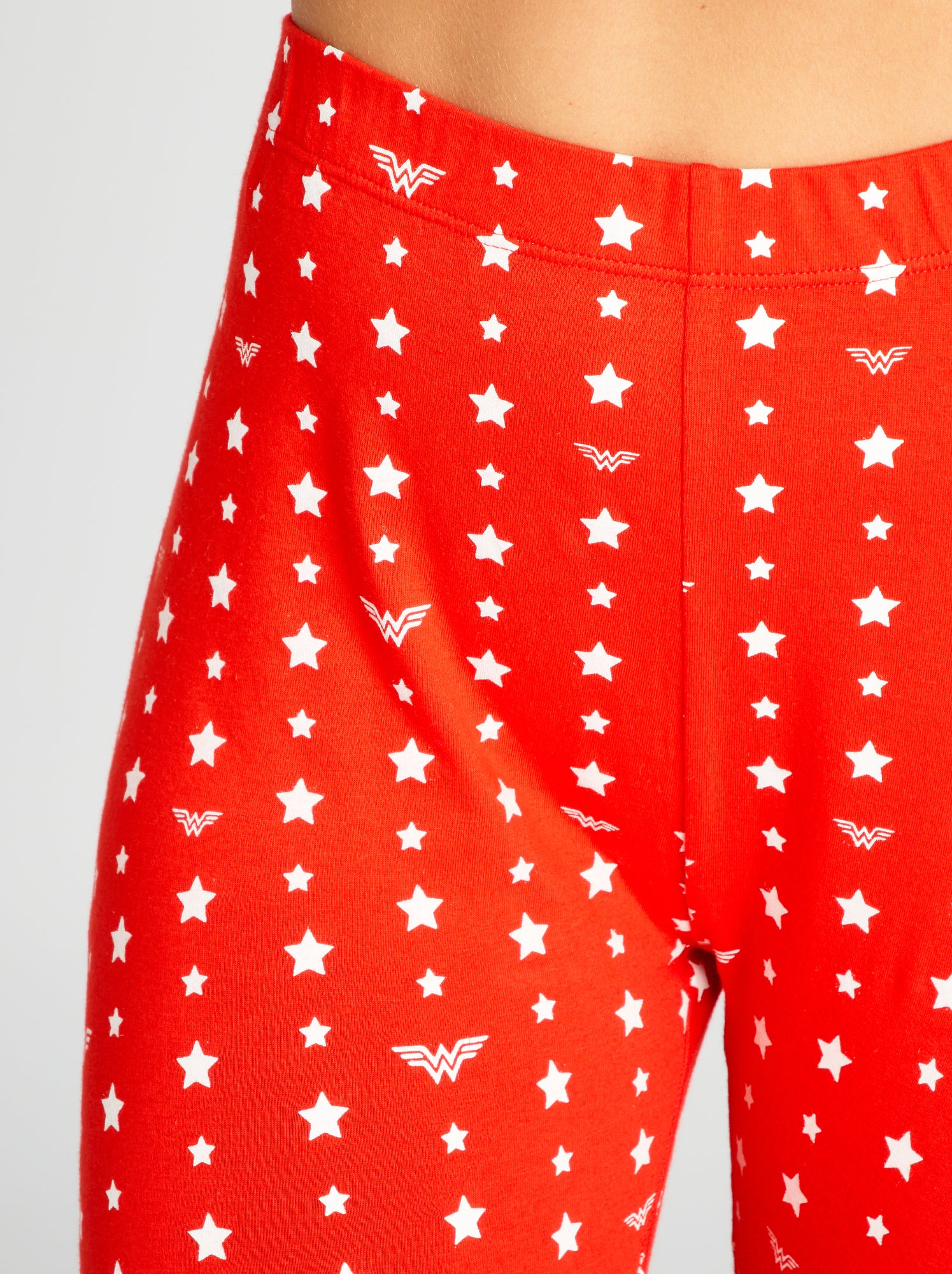 Pigiama lungo stampato 'Wonder Woman' - 2 pezzi - ROSSO